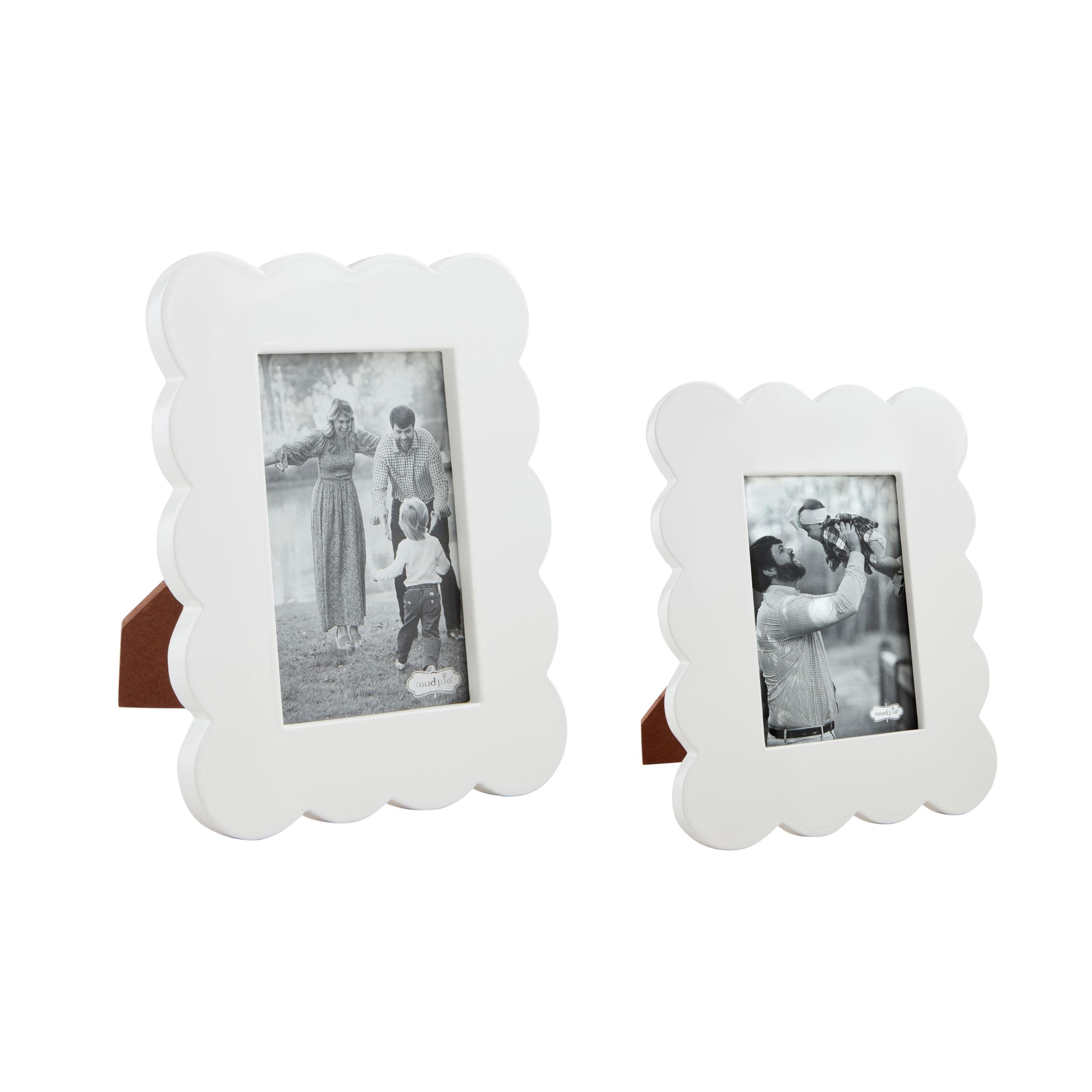 Mud Pie Scalloped Lacquer Frames, Small, 8.5" x 6.5" - Thumbnail 2
