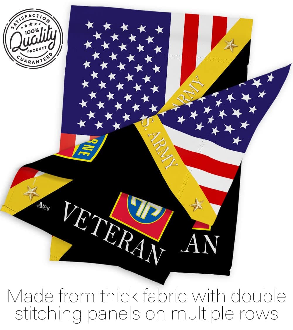 Home of 82nd Airborne Garden Flag - Set with Stand Armed Forces Army Rangers Uni - Thumbnail 7