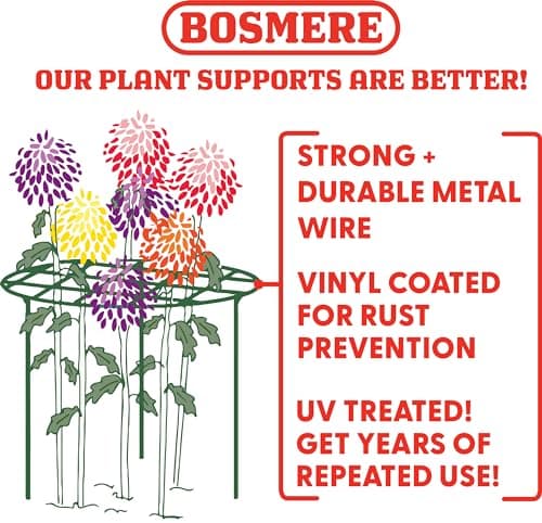 Bosmere 18" Plant Grid with Three 36" Legs, 2-Pack - Thumbnail 2
