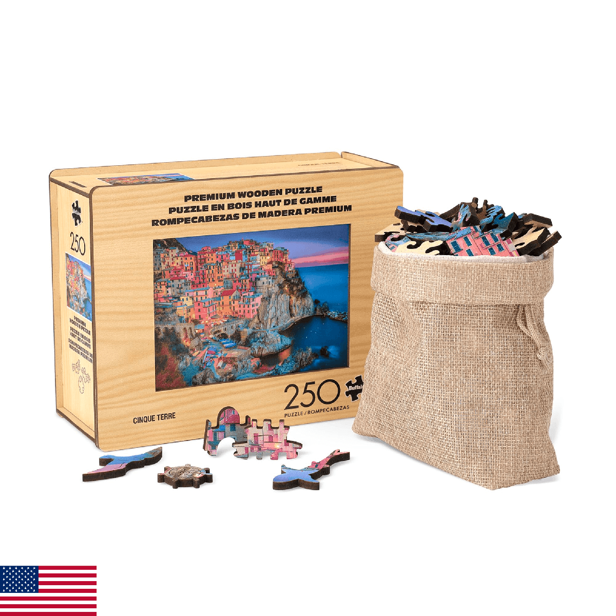 Buffalo Games - 250 Piece Wooden Jigsaw Puzzle Sierra Paradise, Thomas Kinkade, - Image 1