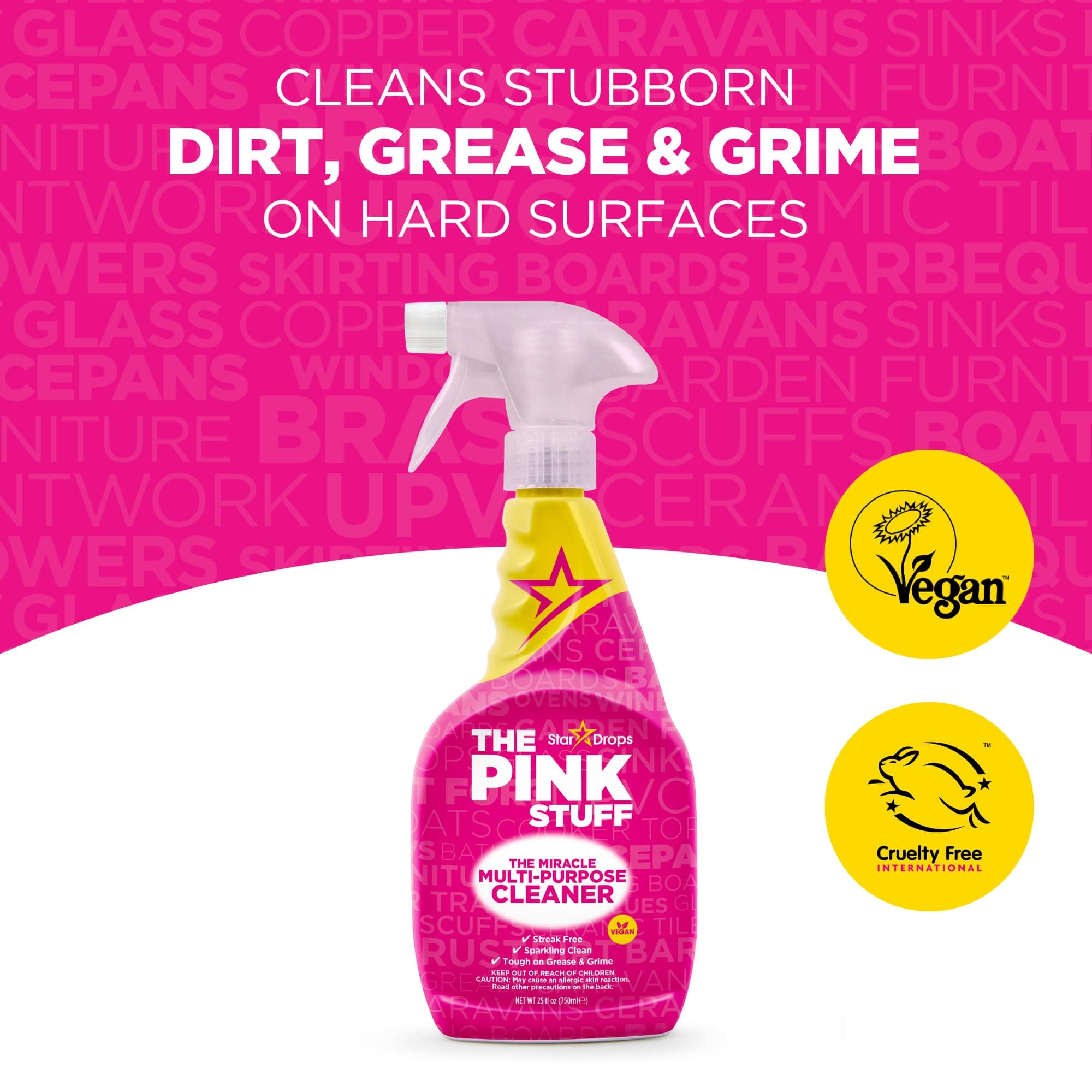 The Pink Stuff Ultimate Bundle - Paste, Multi-Purpose, Bathroom, Cream Cleaner - Thumbnail 5