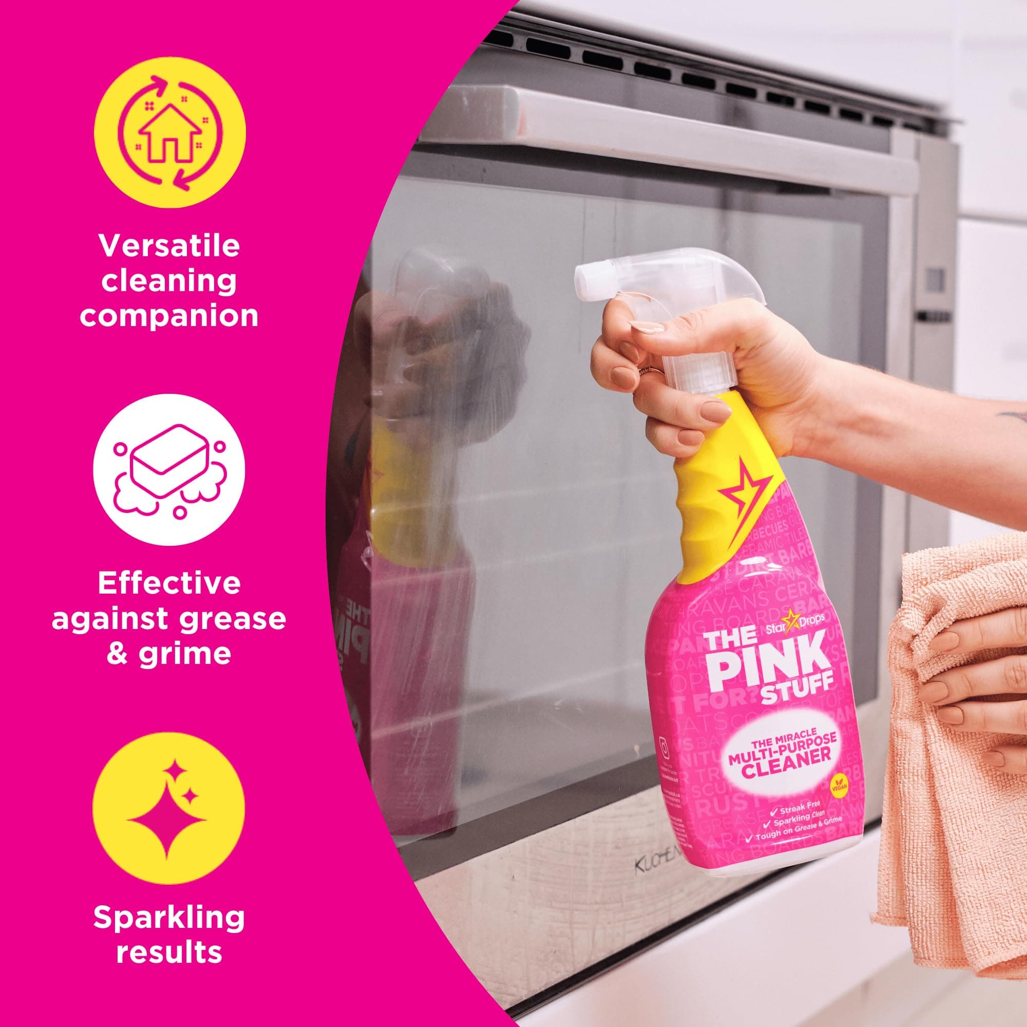 The Pink Stuff Ultimate Bundle - Paste, Multi-Purpose, Bathroom, Cream Cleaner - Thumbnail 6
