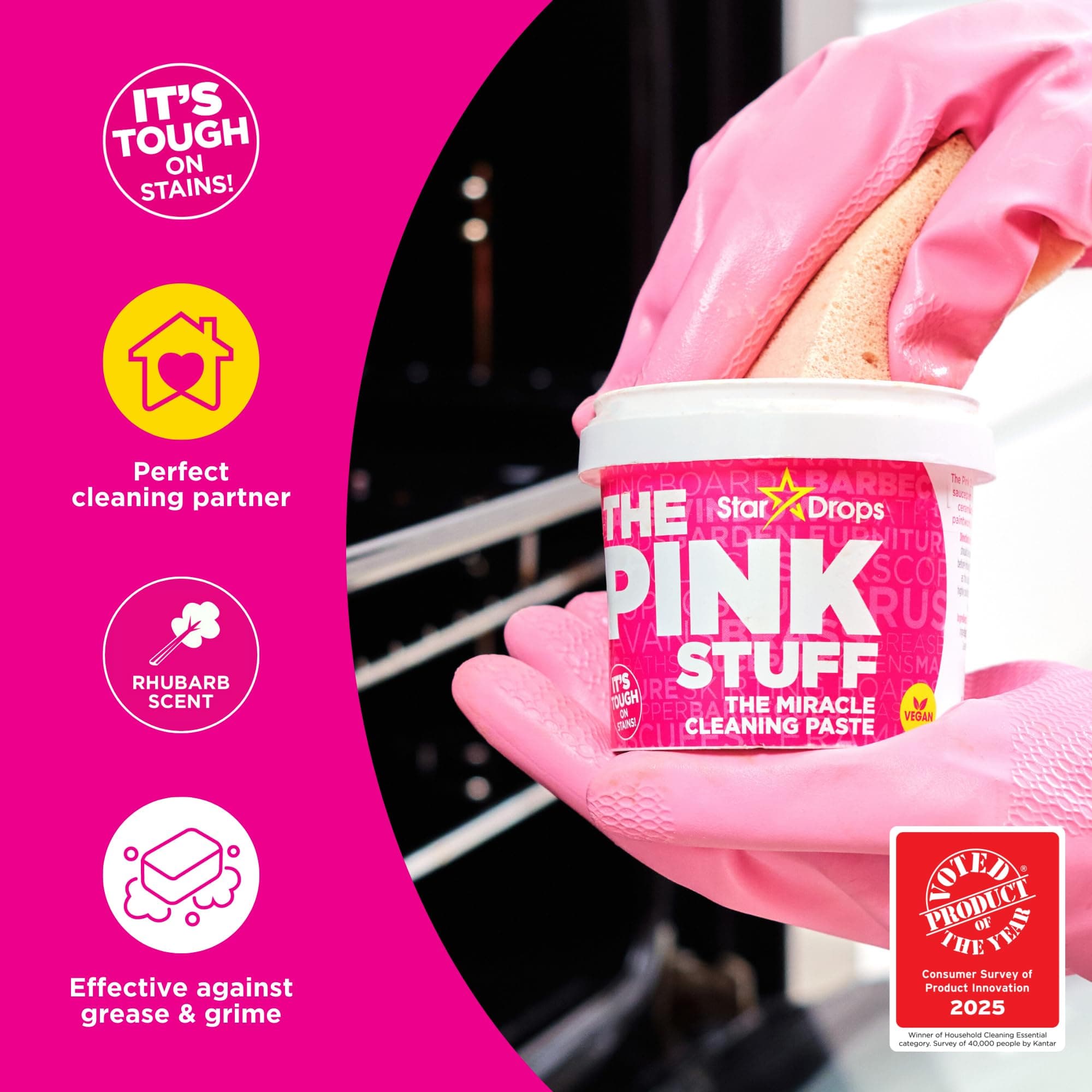 The Pink Stuff Ultimate Bundle - Paste, Multi-Purpose, Bathroom, Cream Cleaner - Thumbnail 3