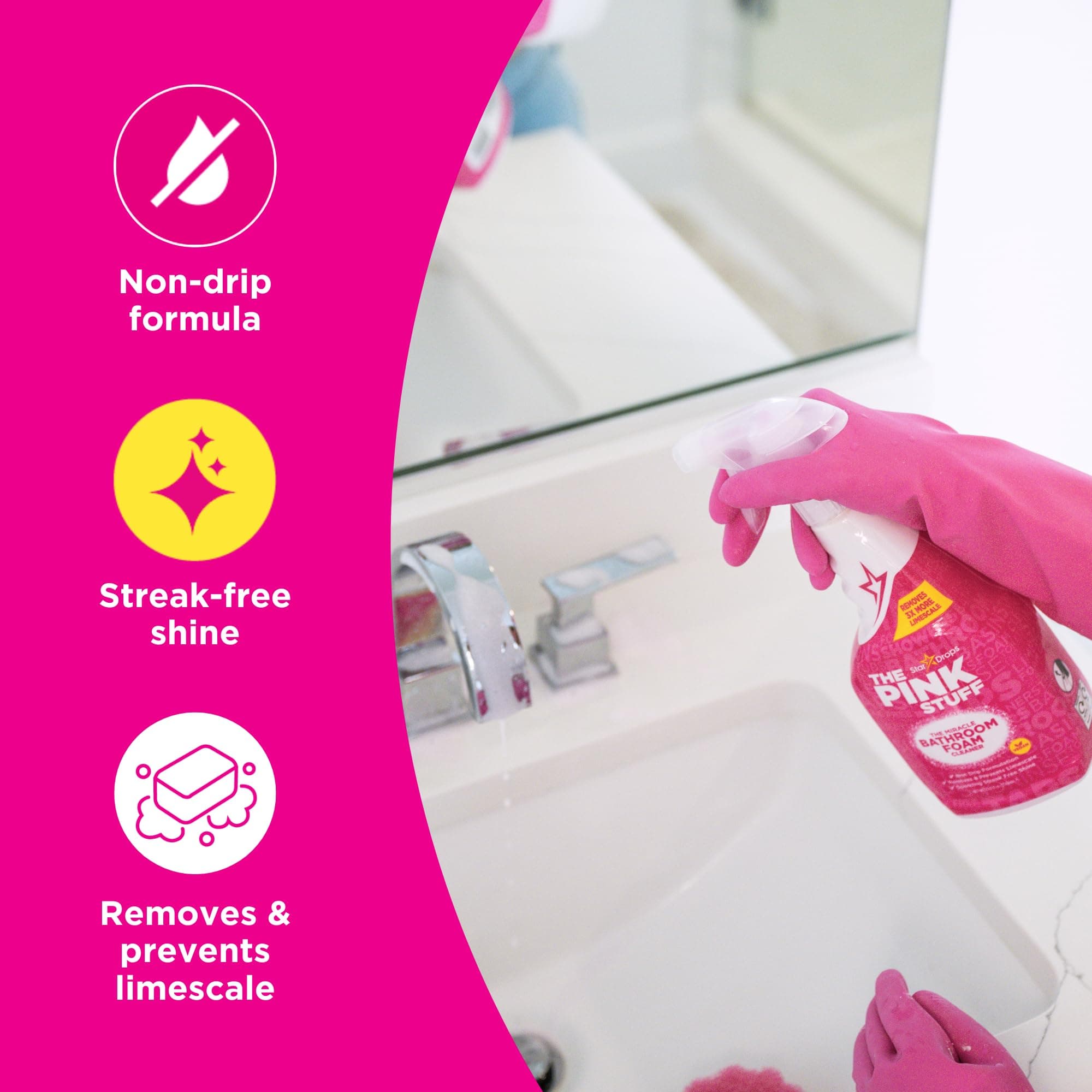 The Pink Stuff Ultimate Bundle - Paste, Multi-Purpose, Bathroom, Cream Cleaner - Thumbnail 8