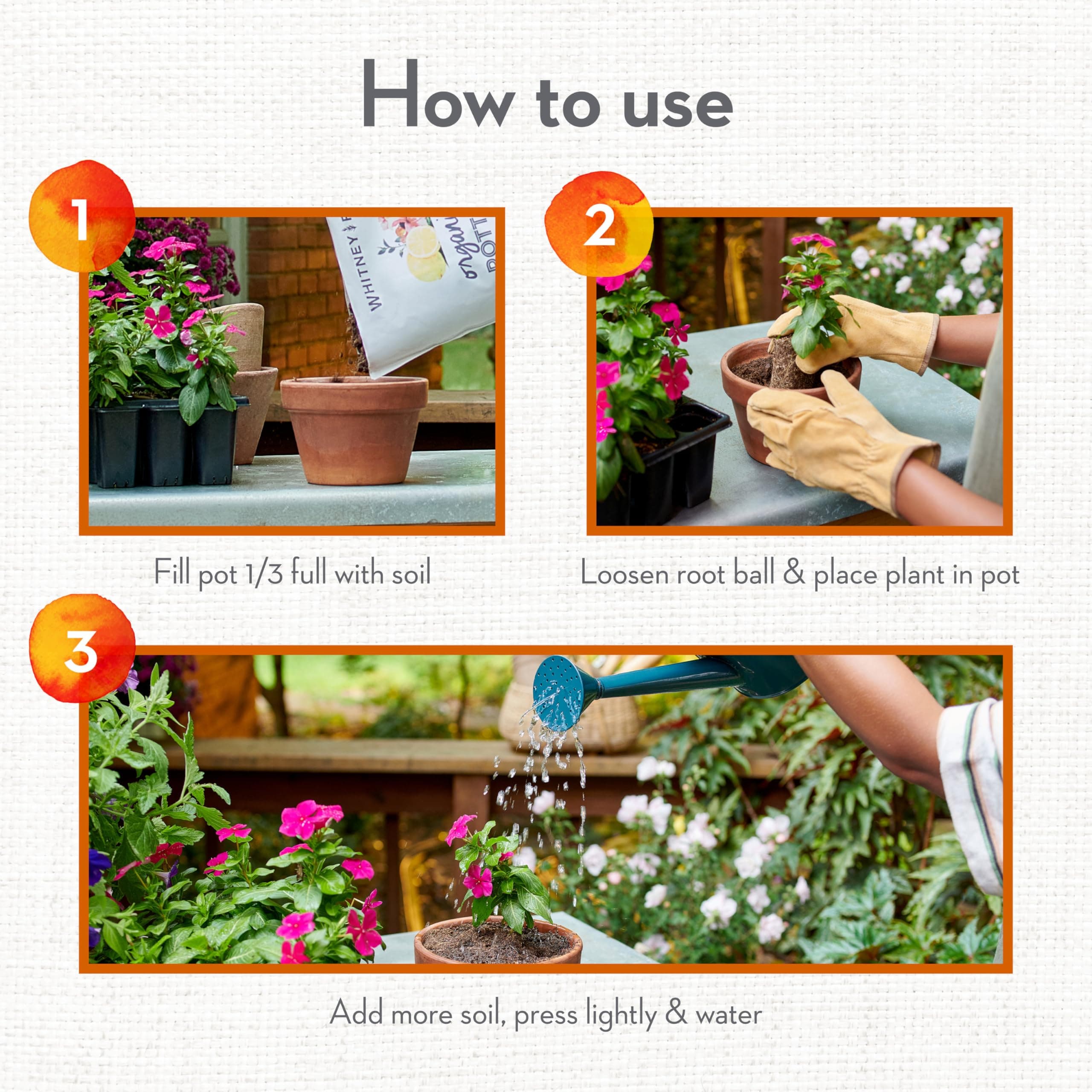 Whitney Farms Organic Potting Soil - Natural Indoor and Outdoor Container Mix fo - Thumbnail 5