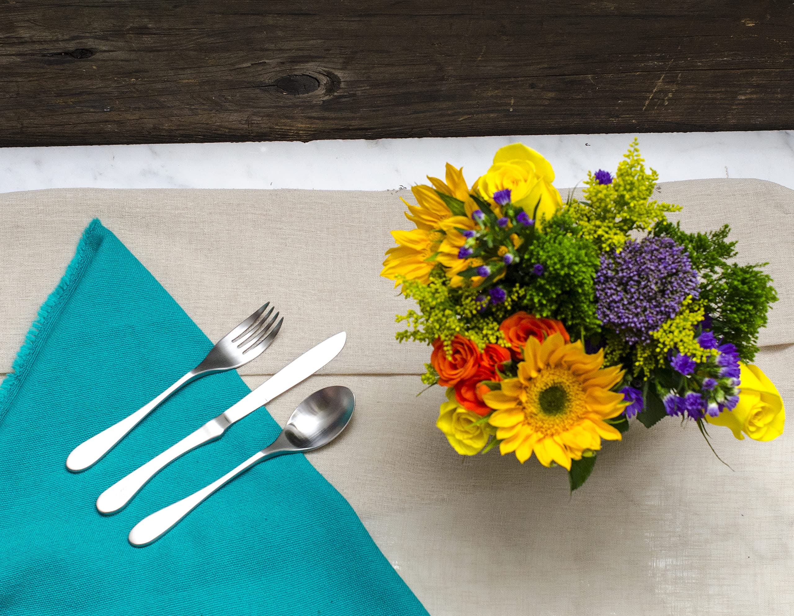 Knork Original Matte Dinner Forks, 4 Piece, 18/10 Stainless Steel - Thumbnail 7