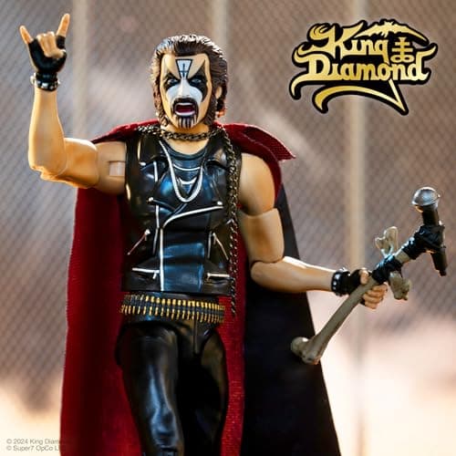 Super7 Deluxe King Diamond Abigail Era - 7" King Diamond Action Figure with Acce - Thumbnail 2
