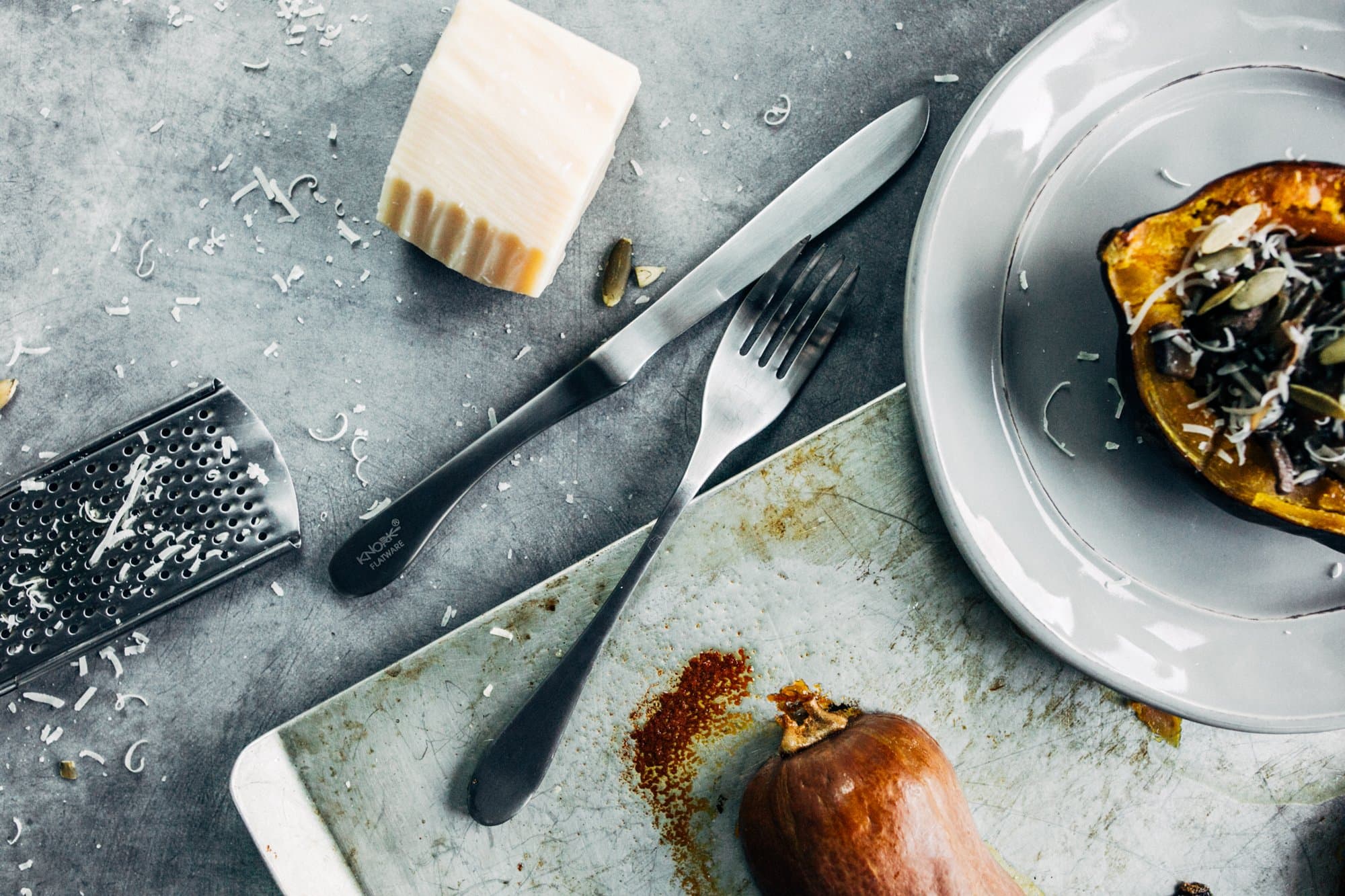 Knork Original Matte Dinner Forks, 4 Piece, 18/10 Stainless Steel - Thumbnail 6