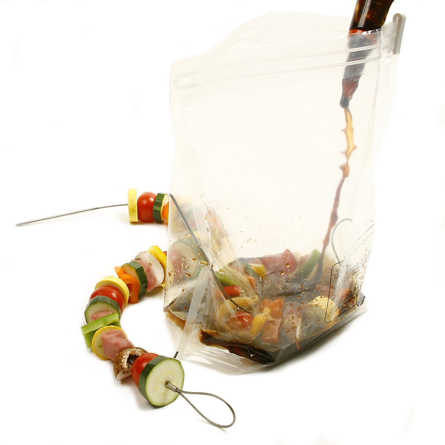 Norpro Stainless Steel Flexible Skewers, Set of 4, - Thumbnail 4