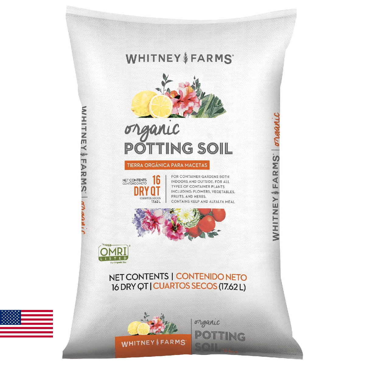 Whitney Farms Organic Potting Soil - Natural Indoor and Outdoor Container Mix fo - Image 1