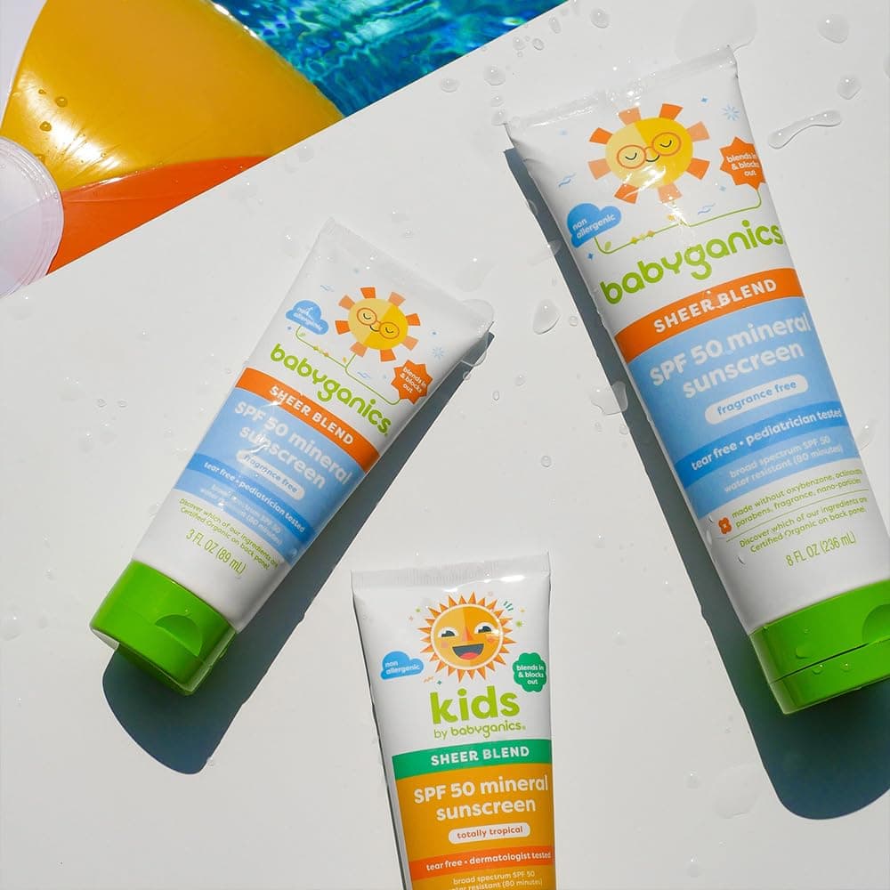 Babyganics SPF 50 Mineral Sunscreen Lotion, Sheer Blend, UVA UVB Protection, Oct - Thumbnail 9