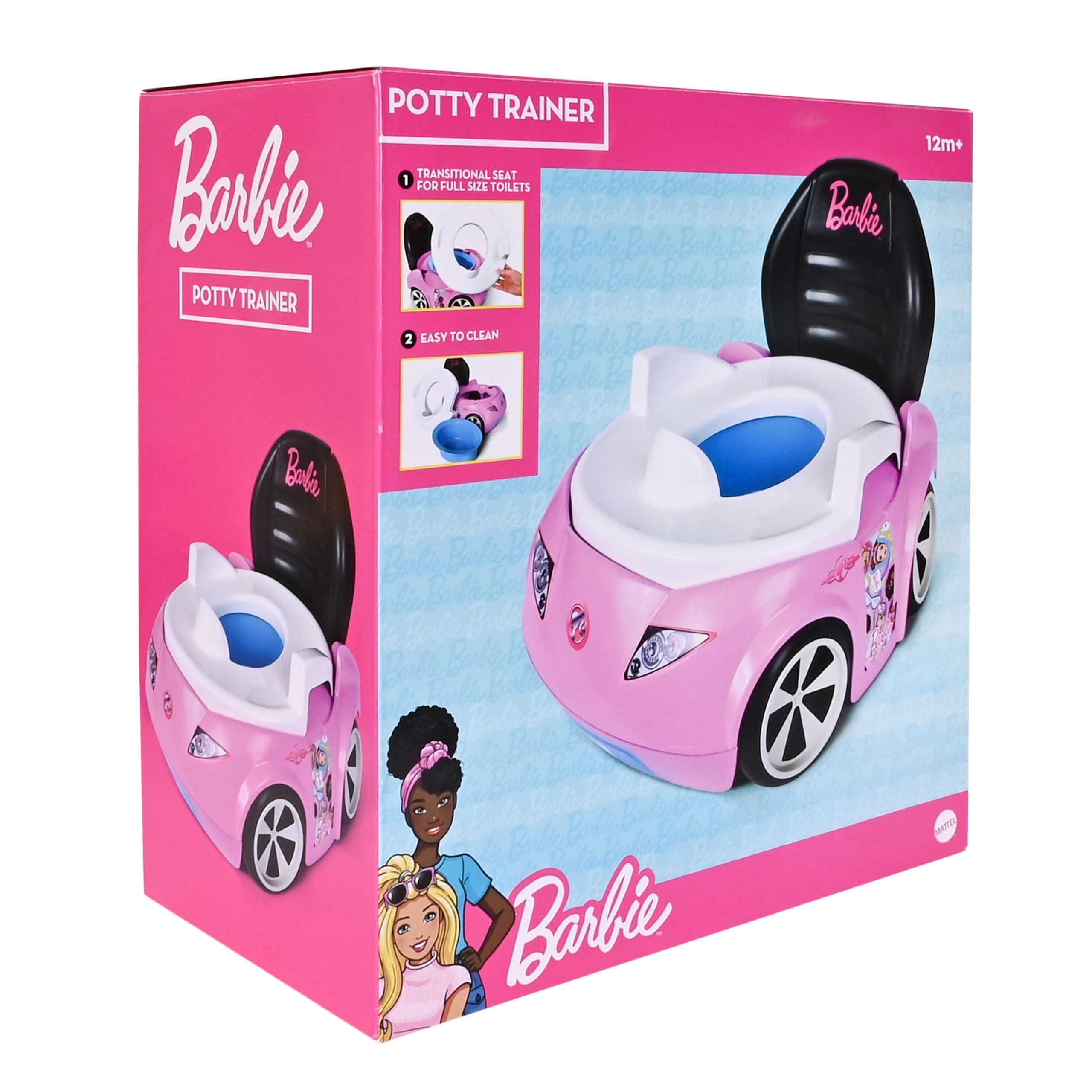Barbie™ Convertible Car Potty Training Toilet, Includes Detachable Toddler Toile - Thumbnail 7