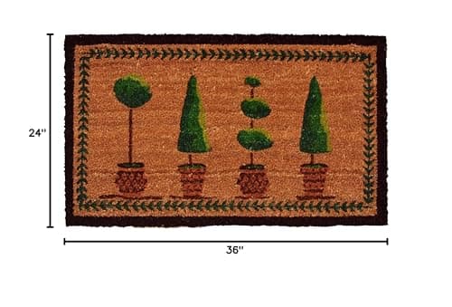 Home and More Calloway Mills 120742436 Topiary Doormat, 24"x36", Multicolor - Thumbnail 3