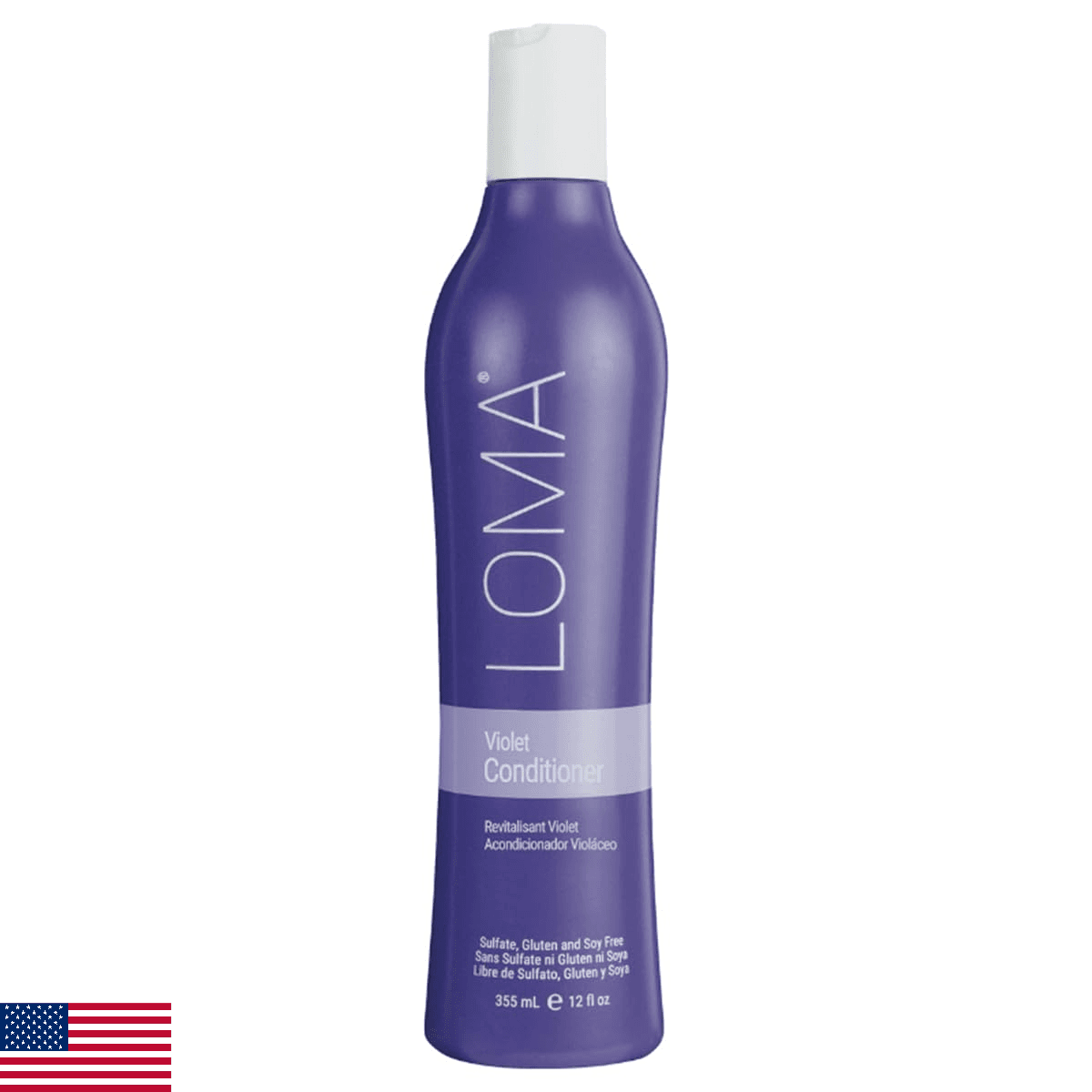 Loma Hair Care Violet Conditioner, Lemon/Eucalyptus, 12 Fl Oz - Image 1