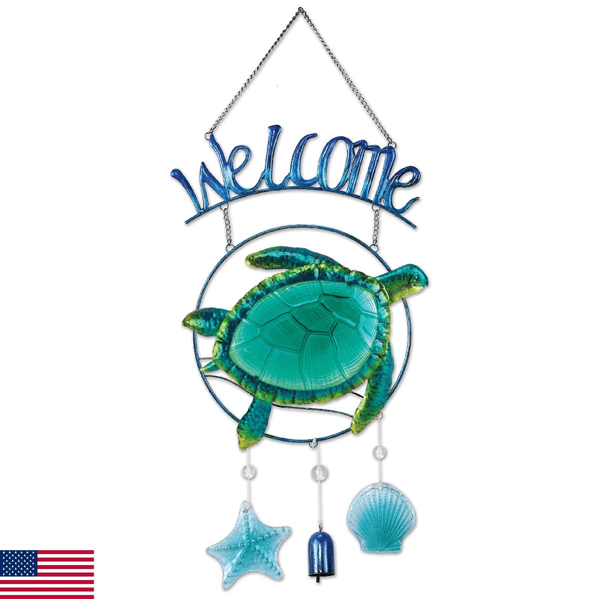 Sunset Vista Designs 92629 Turtle Welcome Sign - Image 1
