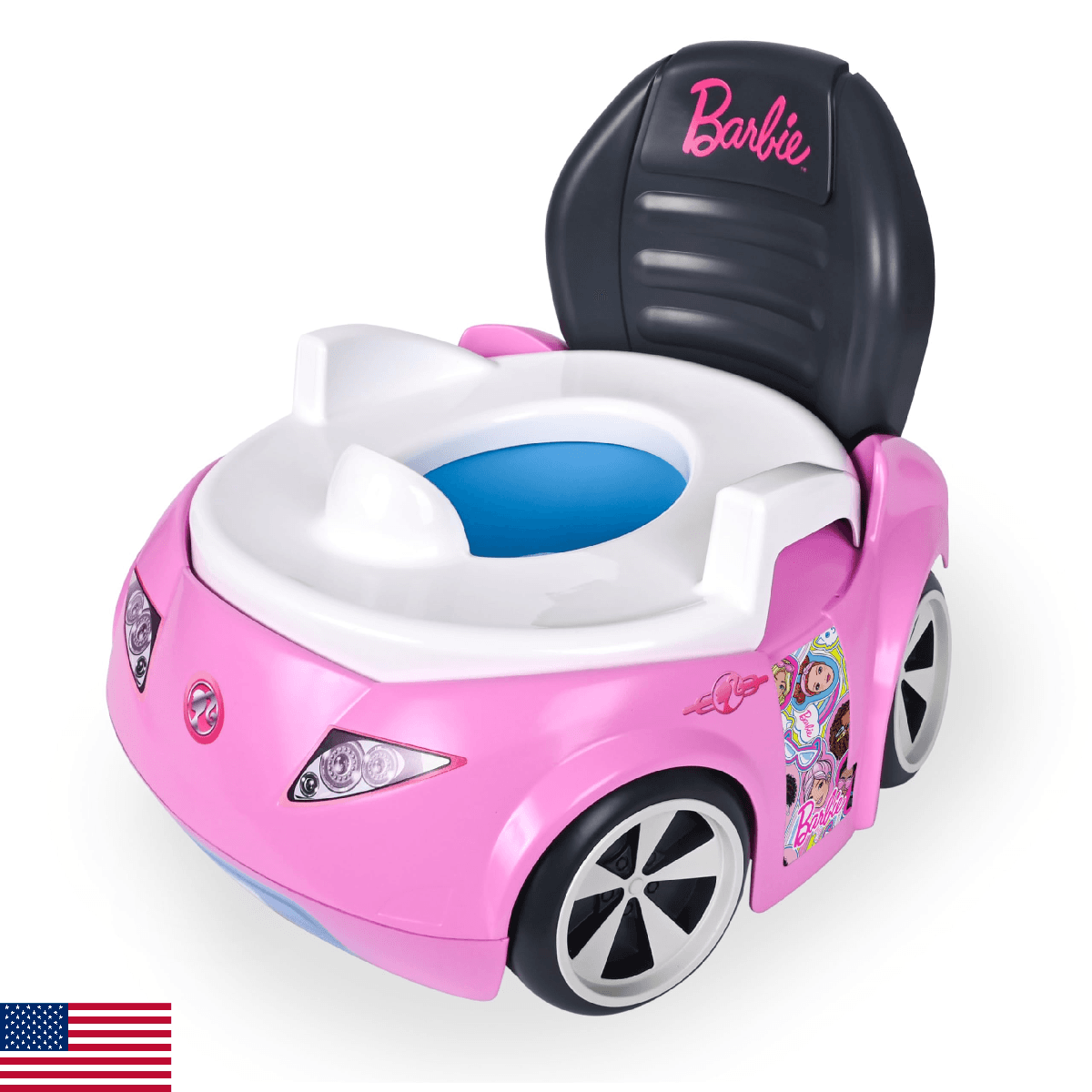Barbie™ Convertible Car Potty Training Toilet, Includes Detachable Toddler Toile - Image 1