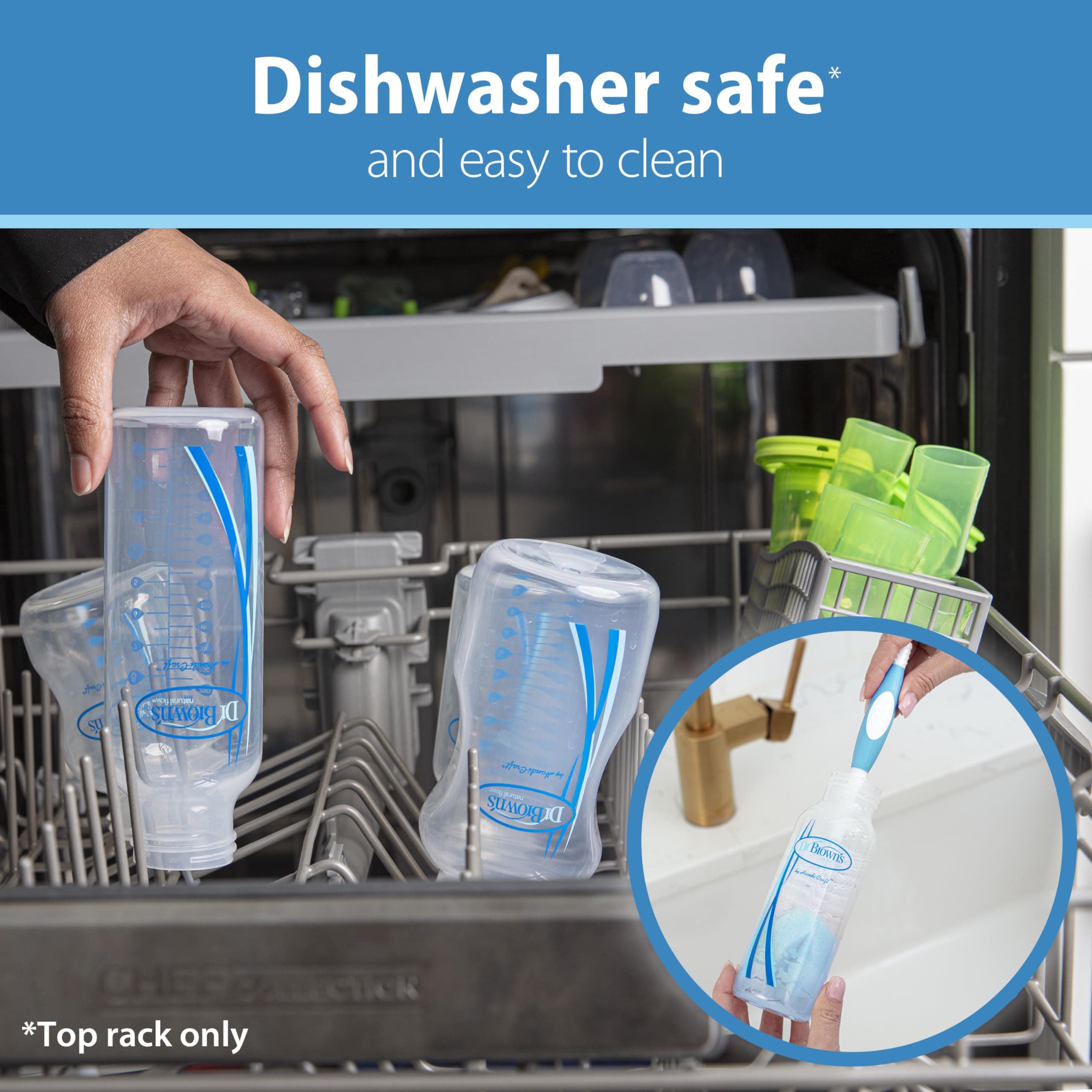 Dr. Brown's Options+ Anti-Colic Baby Bottle - 8oz - 4 Pack and Dr. Brown's Origi - Thumbnail 5