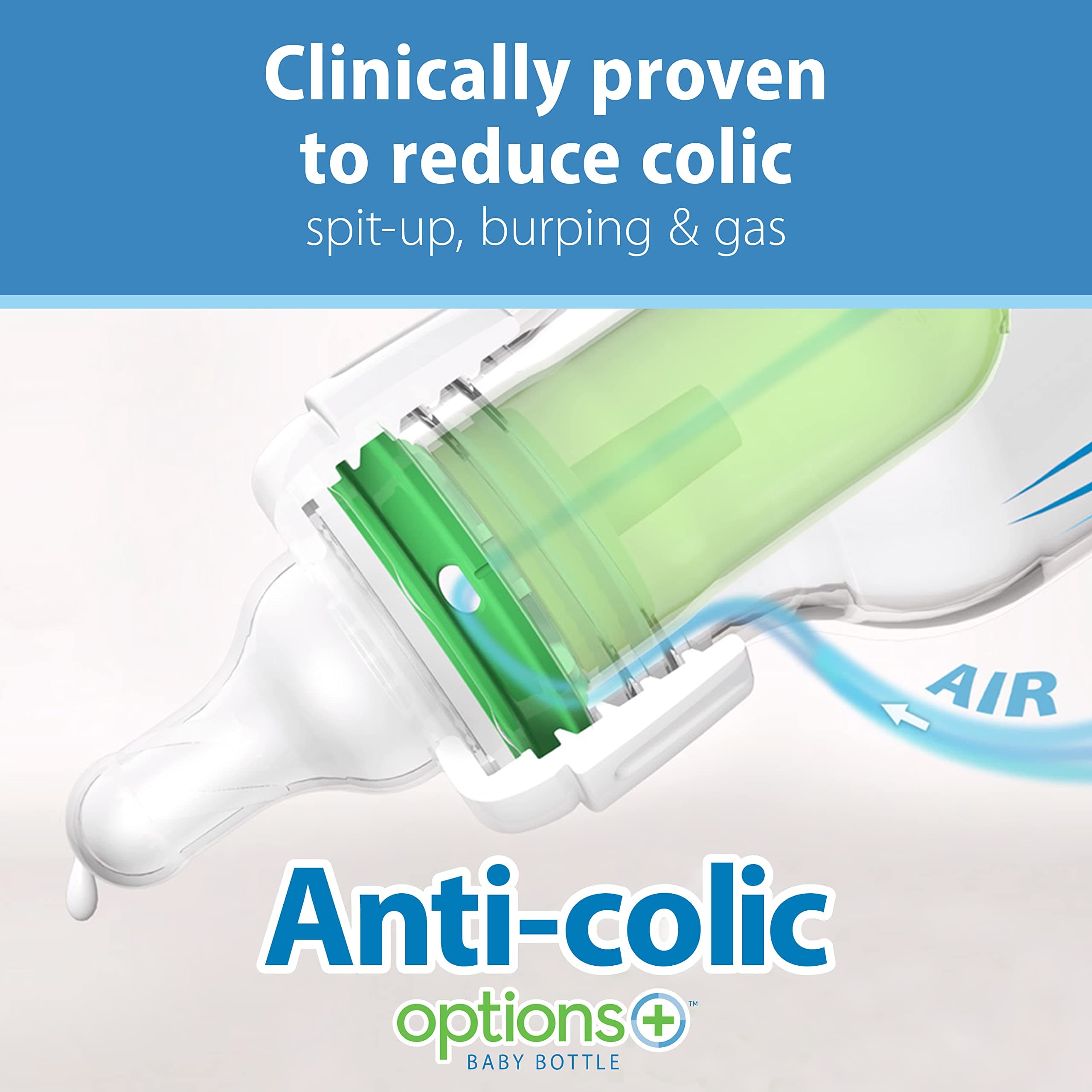 Dr. Brown's Options+ Anti-Colic Baby Bottle - 8oz - 4 Pack and Dr. Brown's Origi - Thumbnail 3