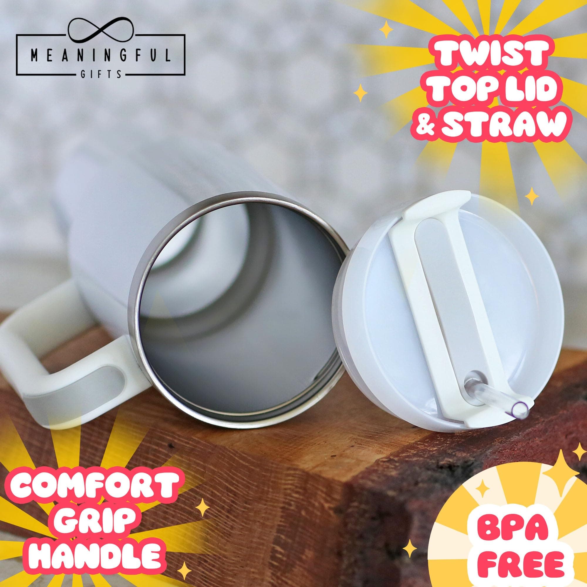 Custom 40oz Boat Tumbler w/ Handle - Anchor/Compass - Captain/First Mate Gift - Thumbnail 4