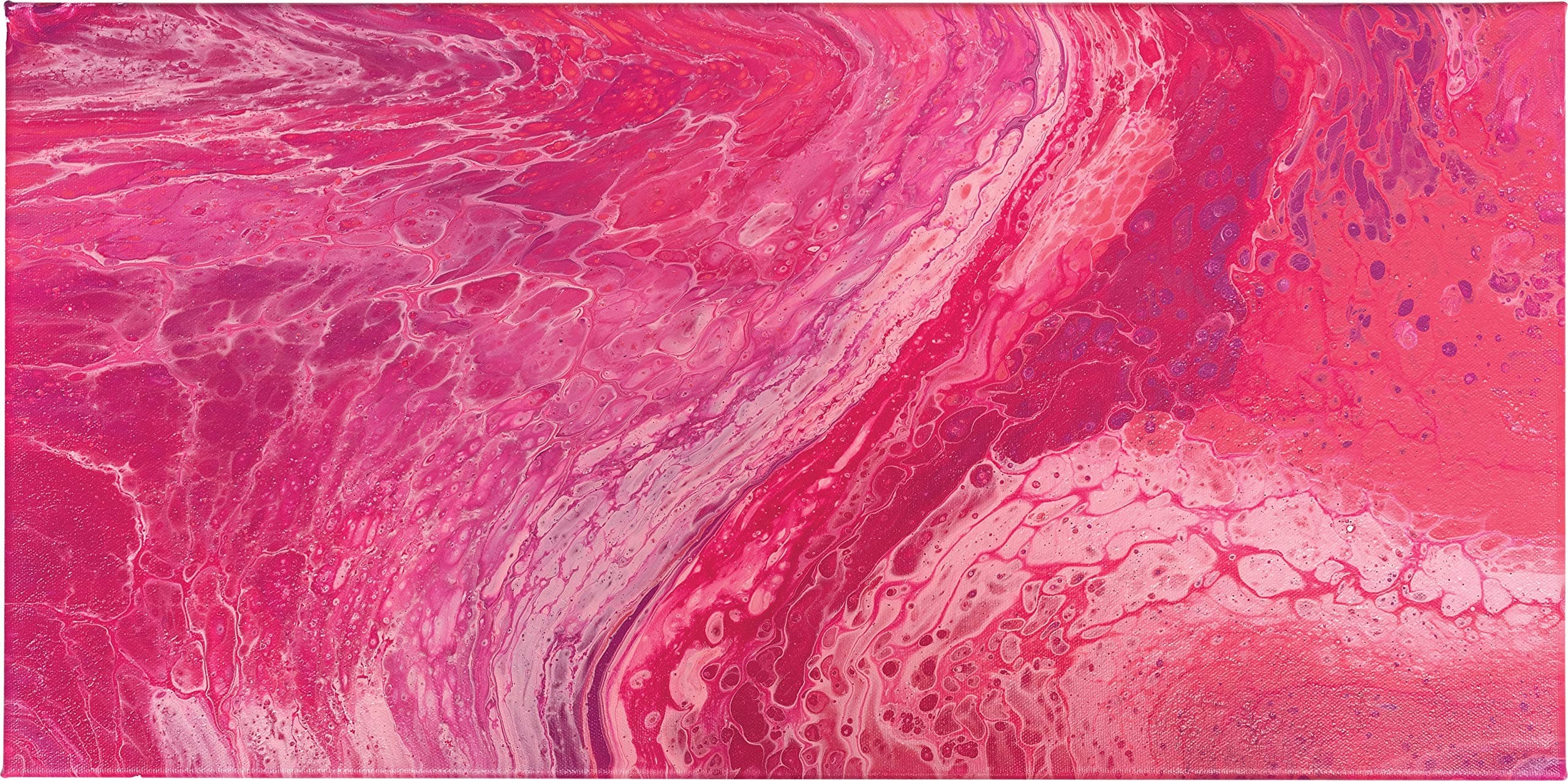 American Crafts Color Pour Pre-Mixed Paint Kit 4/Pkg-Berry Rush - Thumbnail 2