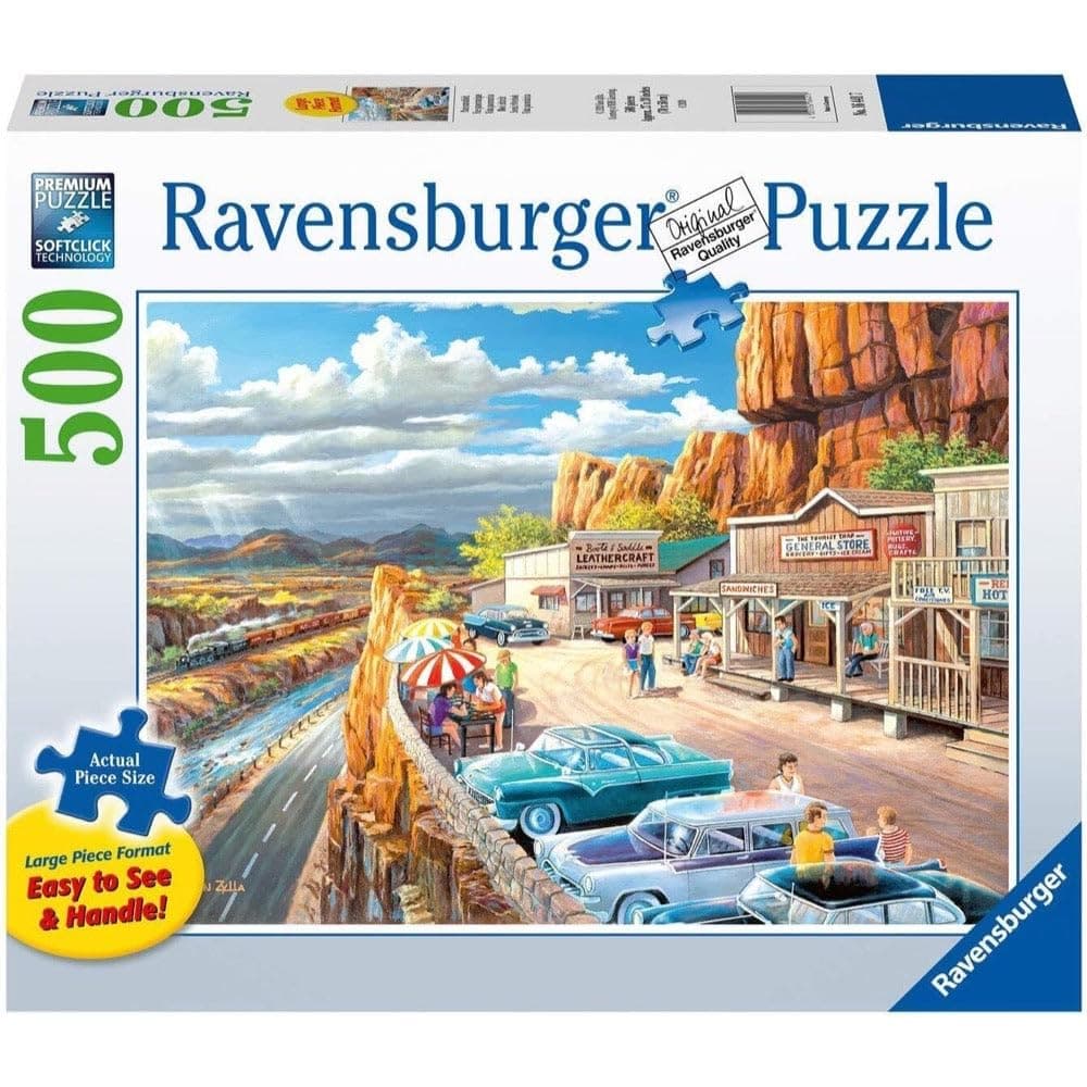 Ravensburger Scenic Overlook Puzzle - 500 Large Pieces for Easy Handling | Anti- - Thumbnail 2
