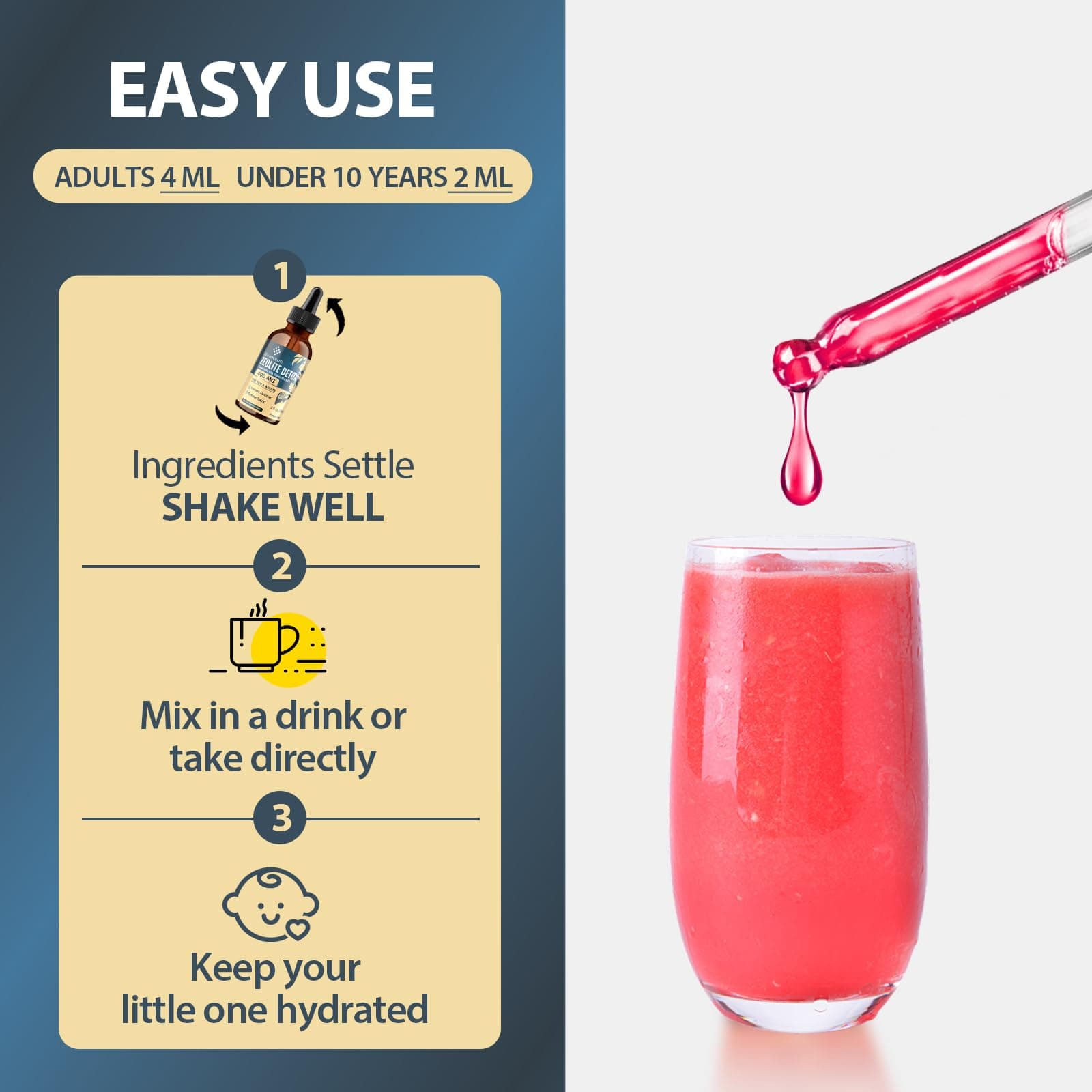 Itharoventis Zeolite Drops for Kids and Adults, Zeolite Clinoptilolite Liquid wi - Thumbnail 4