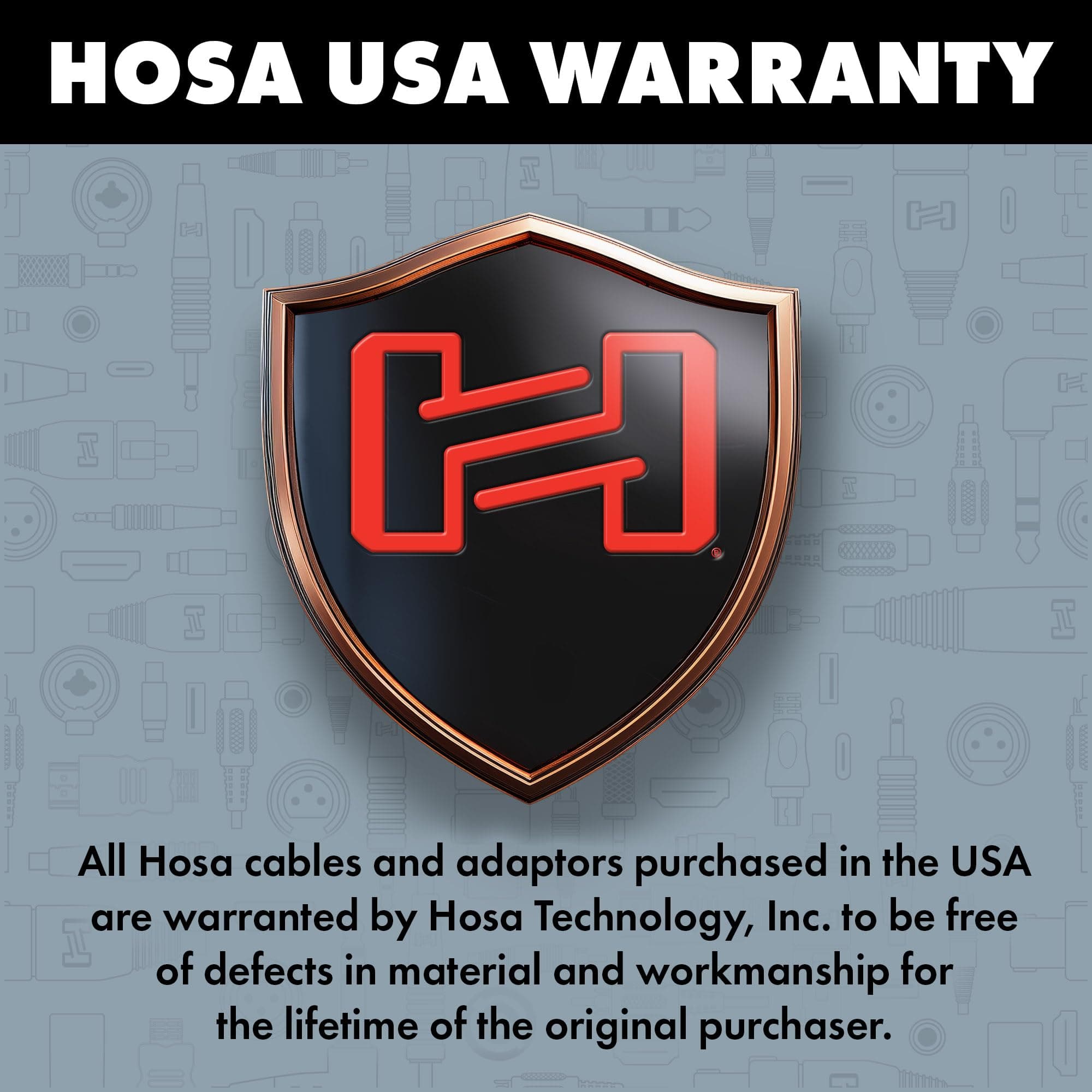 Hosa HPR-003X2 Pro Stereo Interconnect, Dual REAN 1/4 Inch TS to RCA, 3 Feet - Thumbnail 7