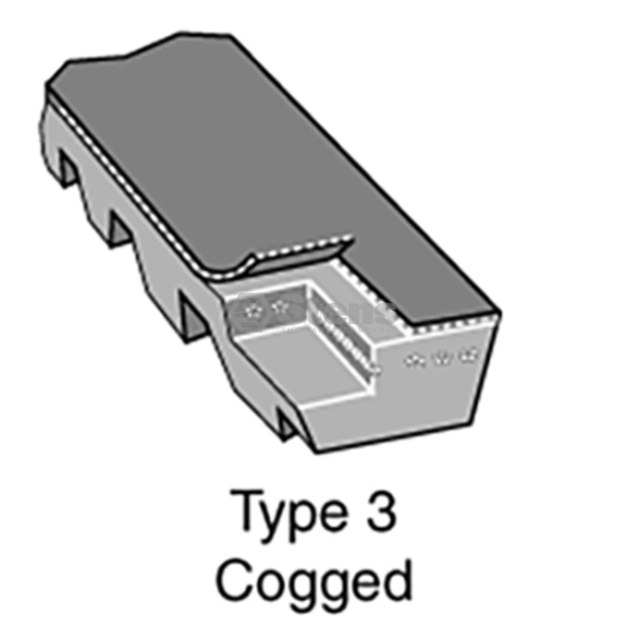 Stens OEM Replacement Belt for Exmark ECKA30 30" Deck Walk-Behind 116-7116 - Thumbnail 2