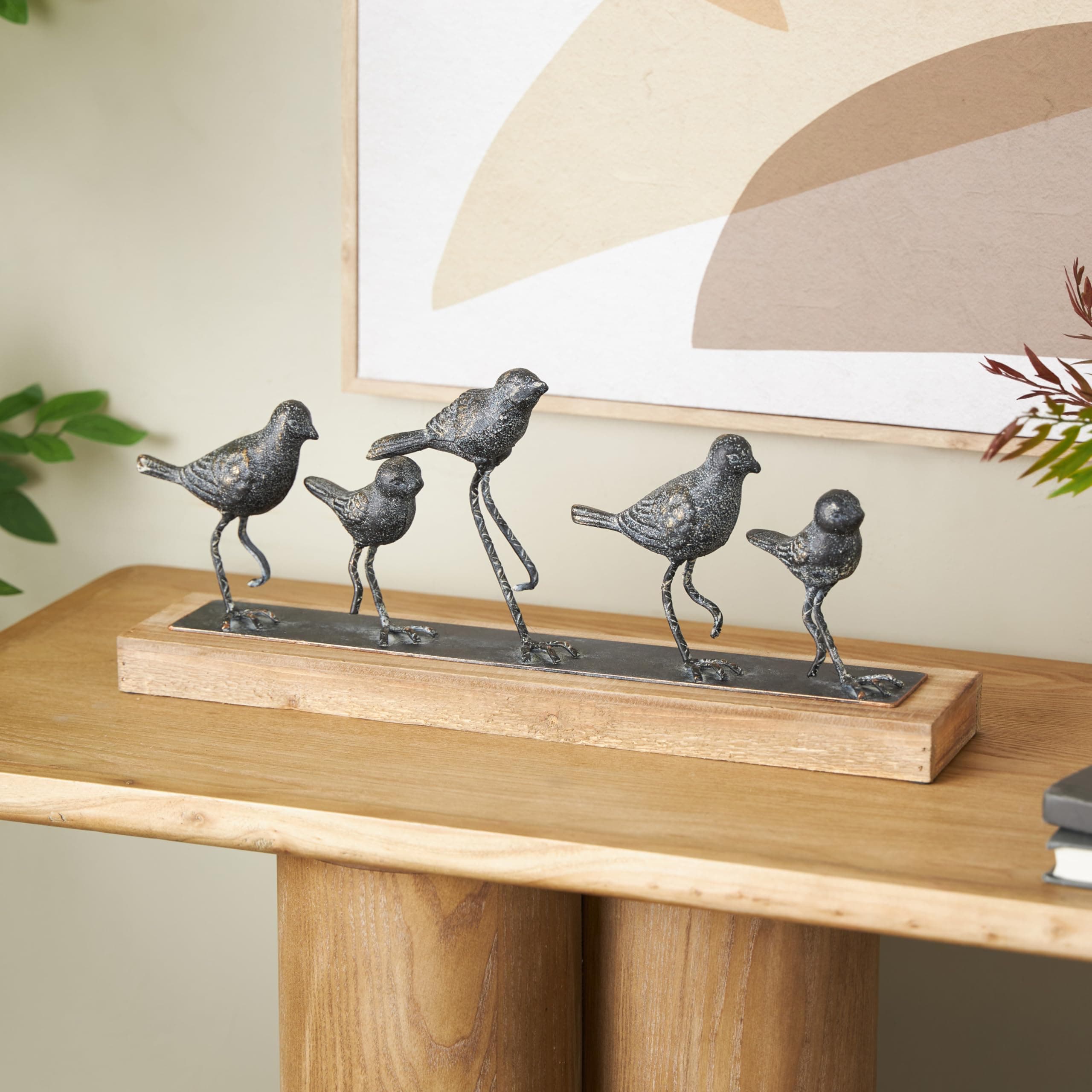 Deco 79 Metal Bird Decorative Sculpture Home Decor Statue, Accent Figurine 18" x - Thumbnail 2