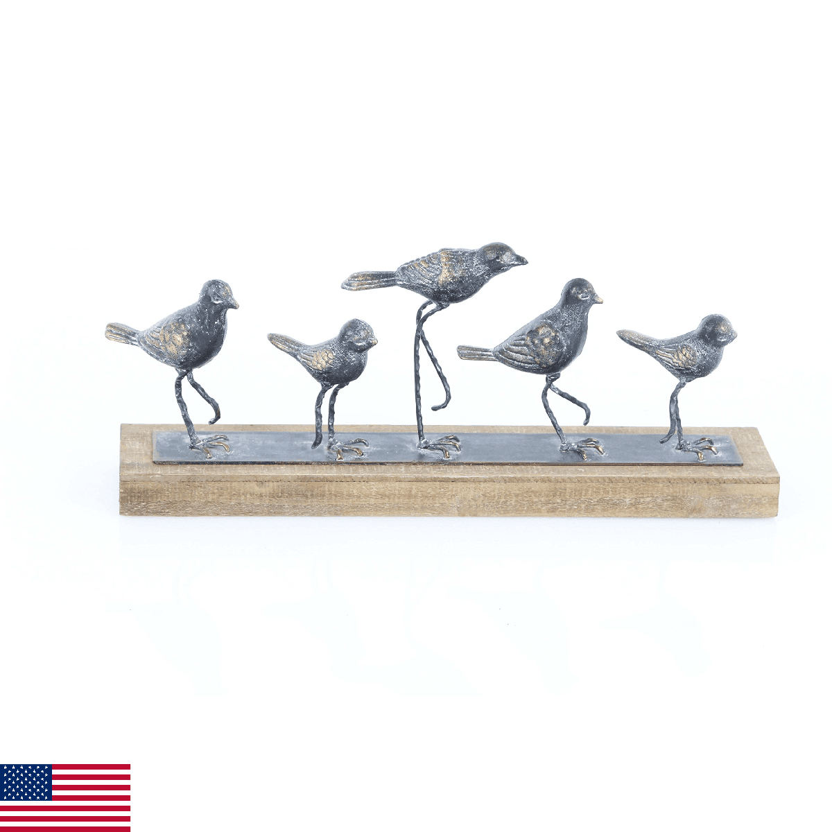 Deco 79 Metal Bird Decorative Sculpture Home Decor Statue, Accent Figurine 18" x - Image 1