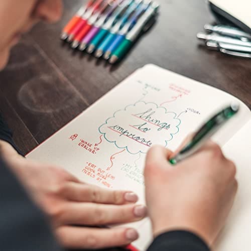 Pentel EnerGel Pearl RTX 0.7mm Black Ink Pen Box of 12 BL77PWP-A - Thumbnail 9