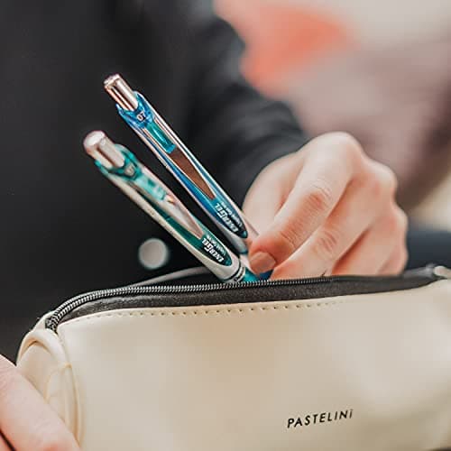 Pentel EnerGel Pearl RTX 0.7mm Black Ink Pen Box of 12 BL77PWP-A - Thumbnail 11