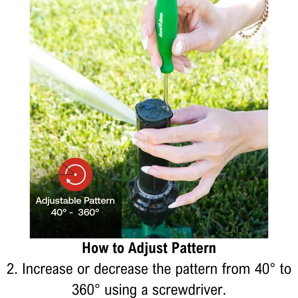 Rain Bird 42SASPG 42SA Gear Drive Rotor Lawn Garden Sprinkler Heavy Duty Green S - Thumbnail 6