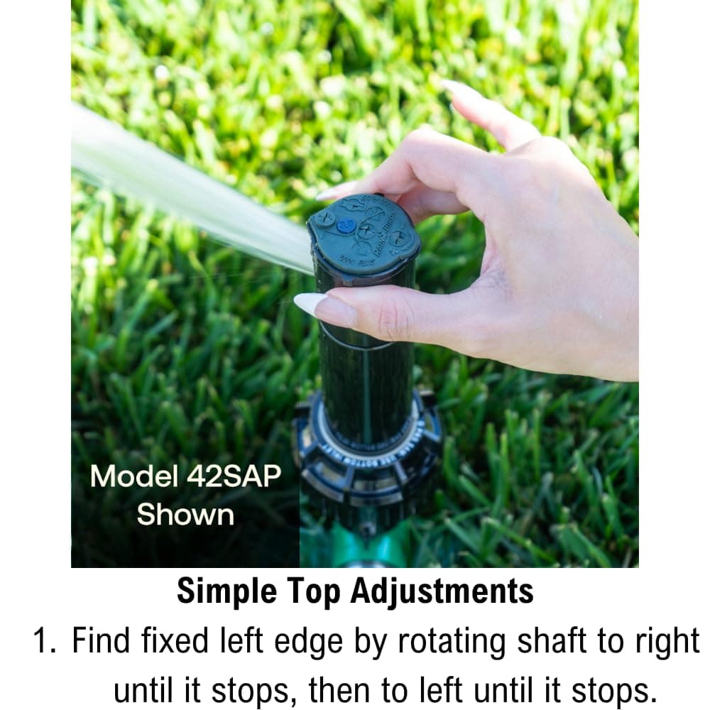 Rain Bird 42SASPG 42SA Gear Drive Rotor Lawn Garden Sprinkler Heavy Duty Green S - Thumbnail 5