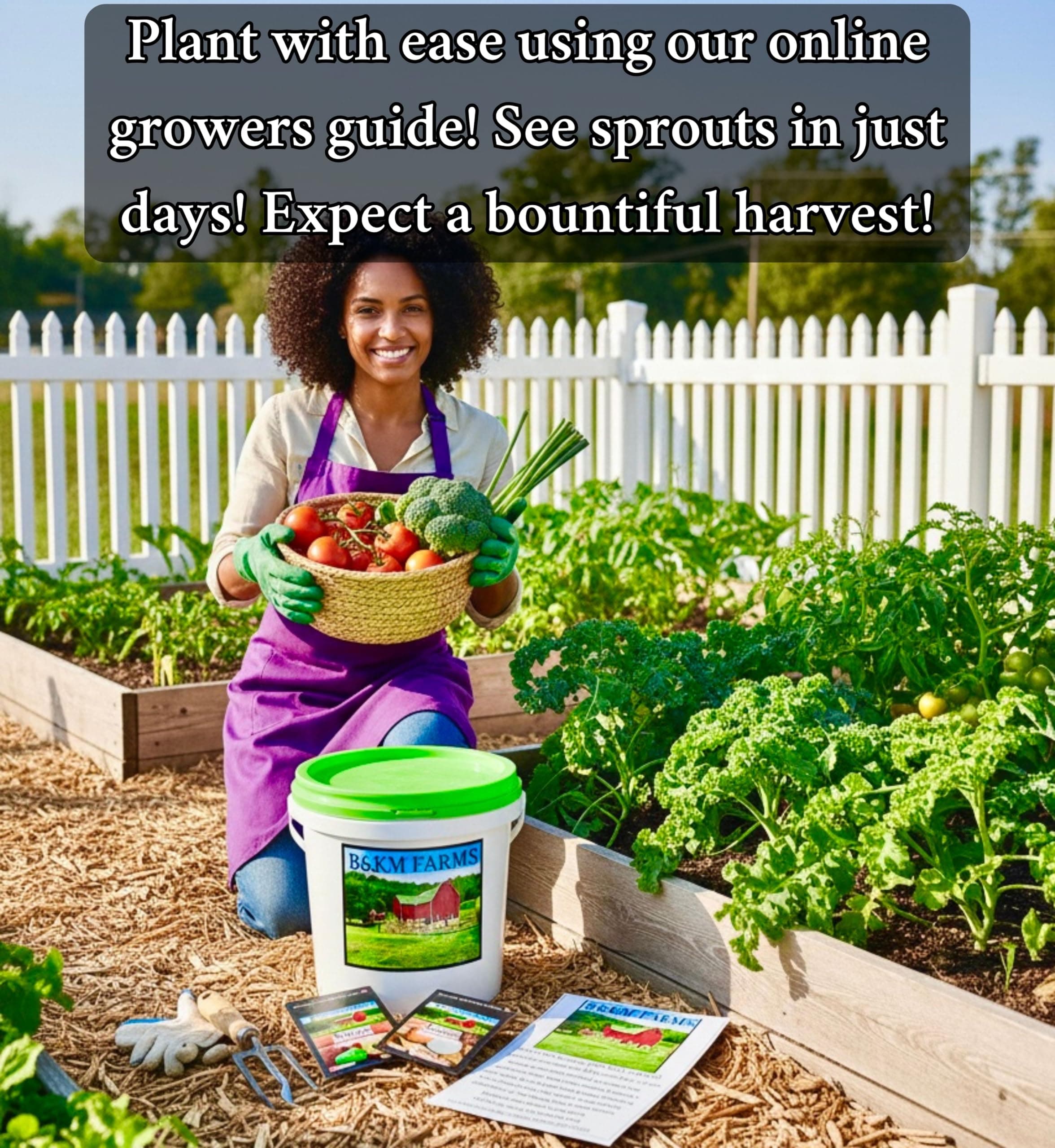 B&KM Farms Survival Seed Kit: 20,000+ Non-GMO Fruit & Vegetable Seeds, 5+ Yr Sup - Thumbnail 5
