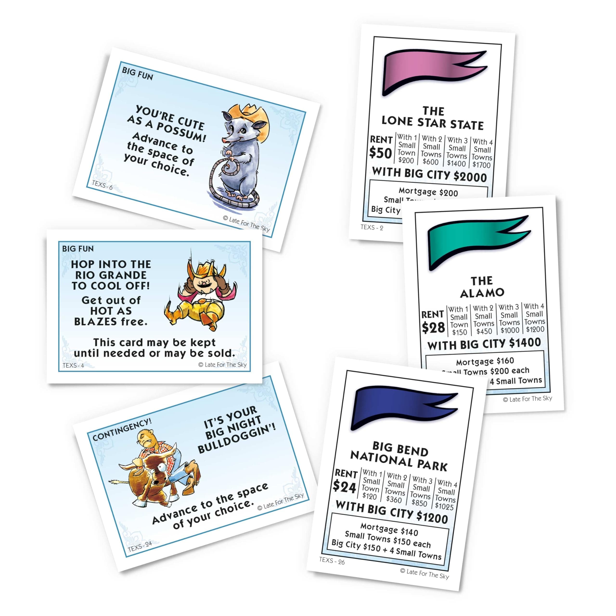 Late for the Sky Texas-opoly Game, 96 months to 9600 months - Thumbnail 3