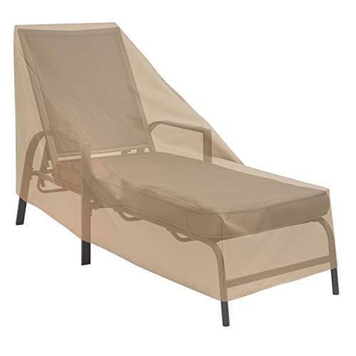 Modern Leisure Basics Patio Chaise Lounge Chair Cover Weather-Resistant Fabric F - Thumbnail 12