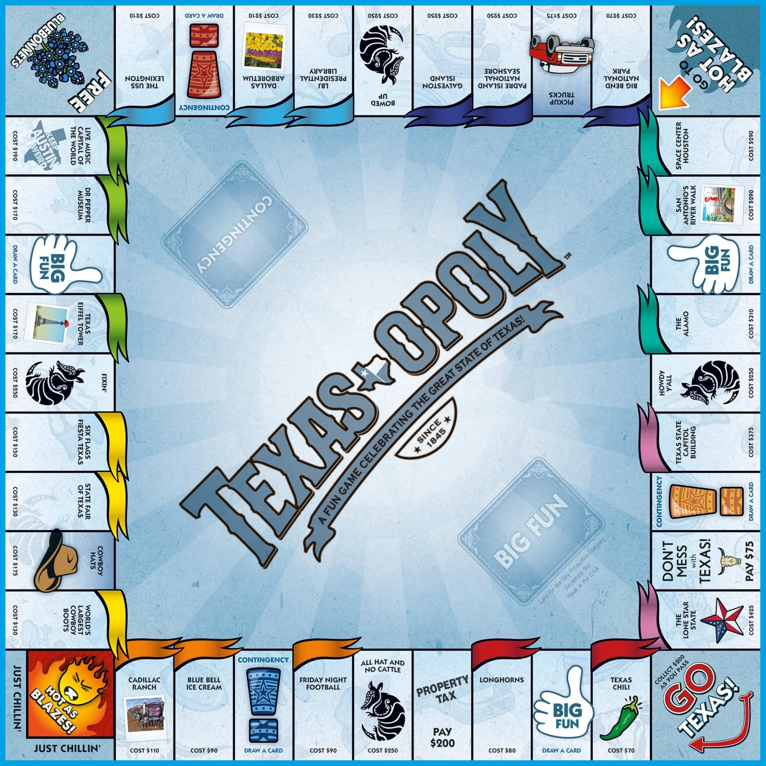 Late for the Sky Texas-opoly Game, 96 months to 9600 months - Thumbnail 4