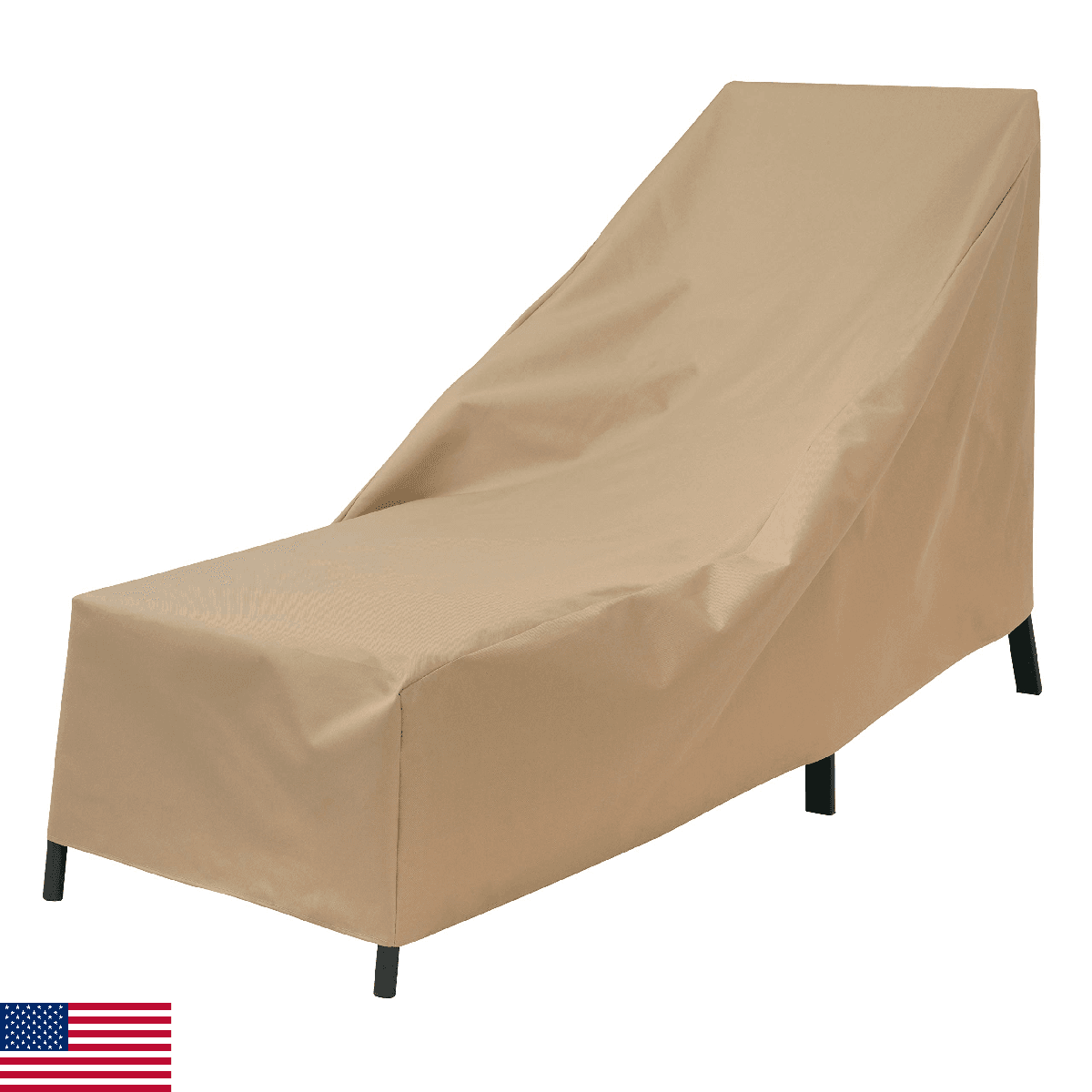 Modern Leisure Basics Patio Chaise Lounge Chair Cover Weather-Resistant Fabric F - Image 1