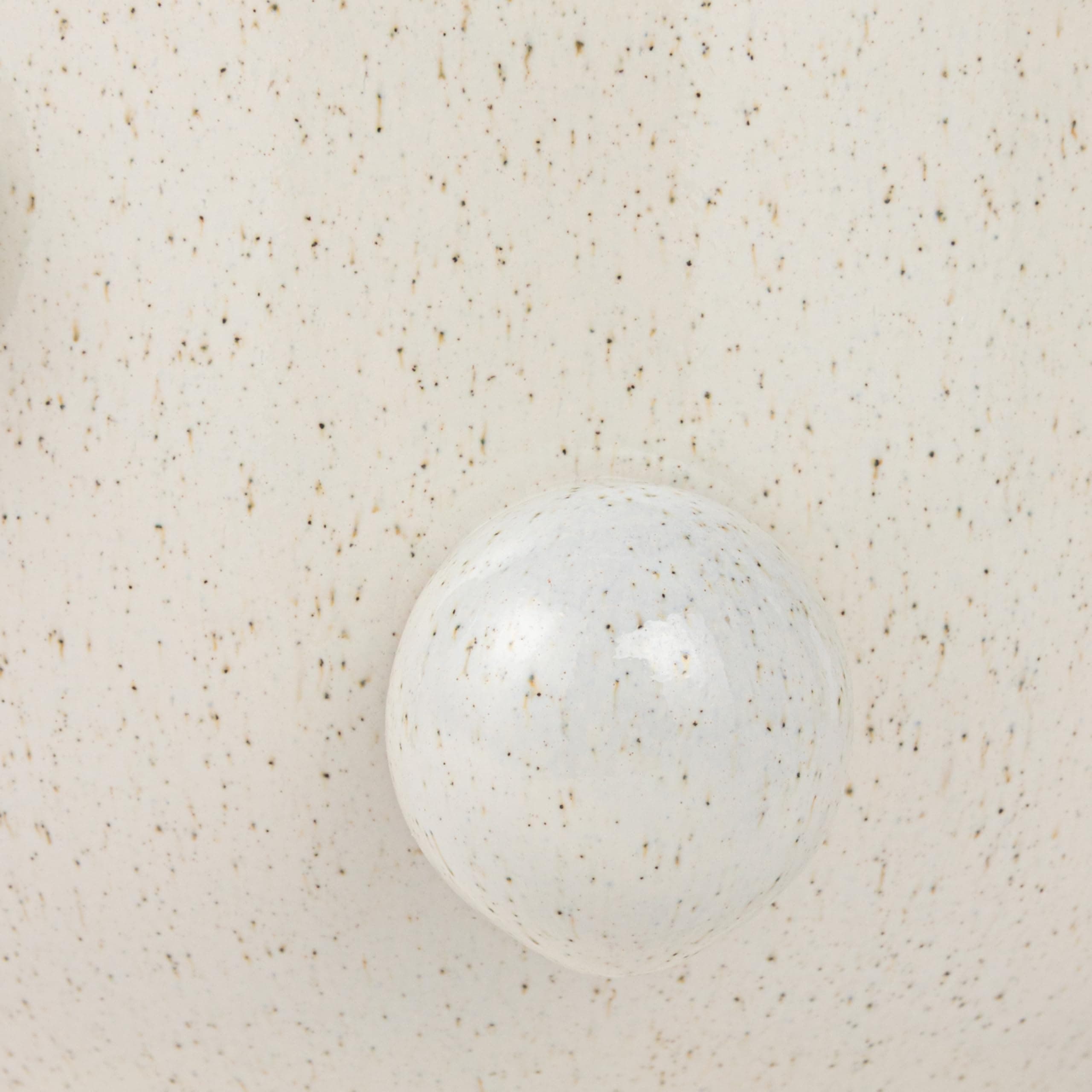 9 Inches Round Stoneware Planter with Orbs and Reactive Glaze, Holds 8 Inches Po - Thumbnail 6