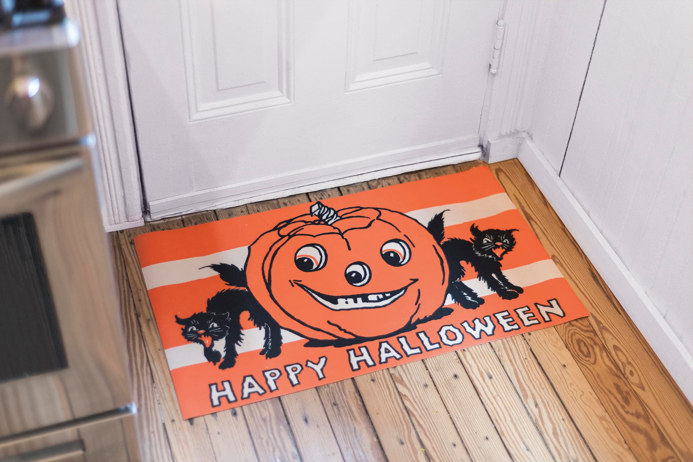 Primitives by Kathy Rug - Happy Halloween, displaying a Vintage Design of a Jack - Thumbnail 2