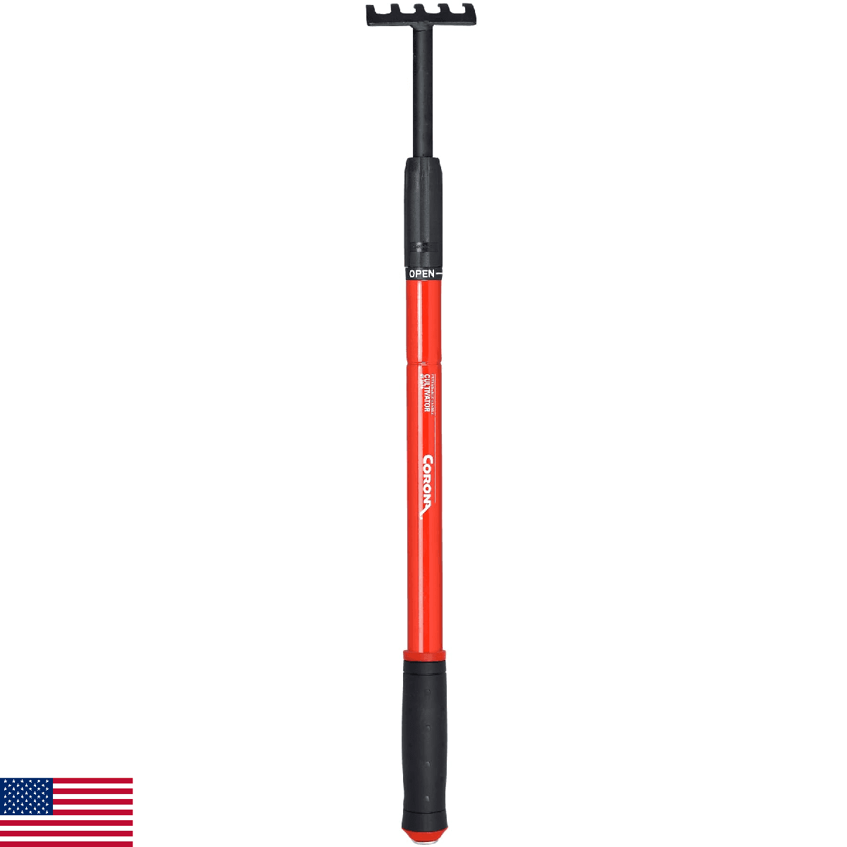 Corona GT 3070 Extendable Handle Cultivator, Yellow, 18"-32" for Raised Beds - Image 1