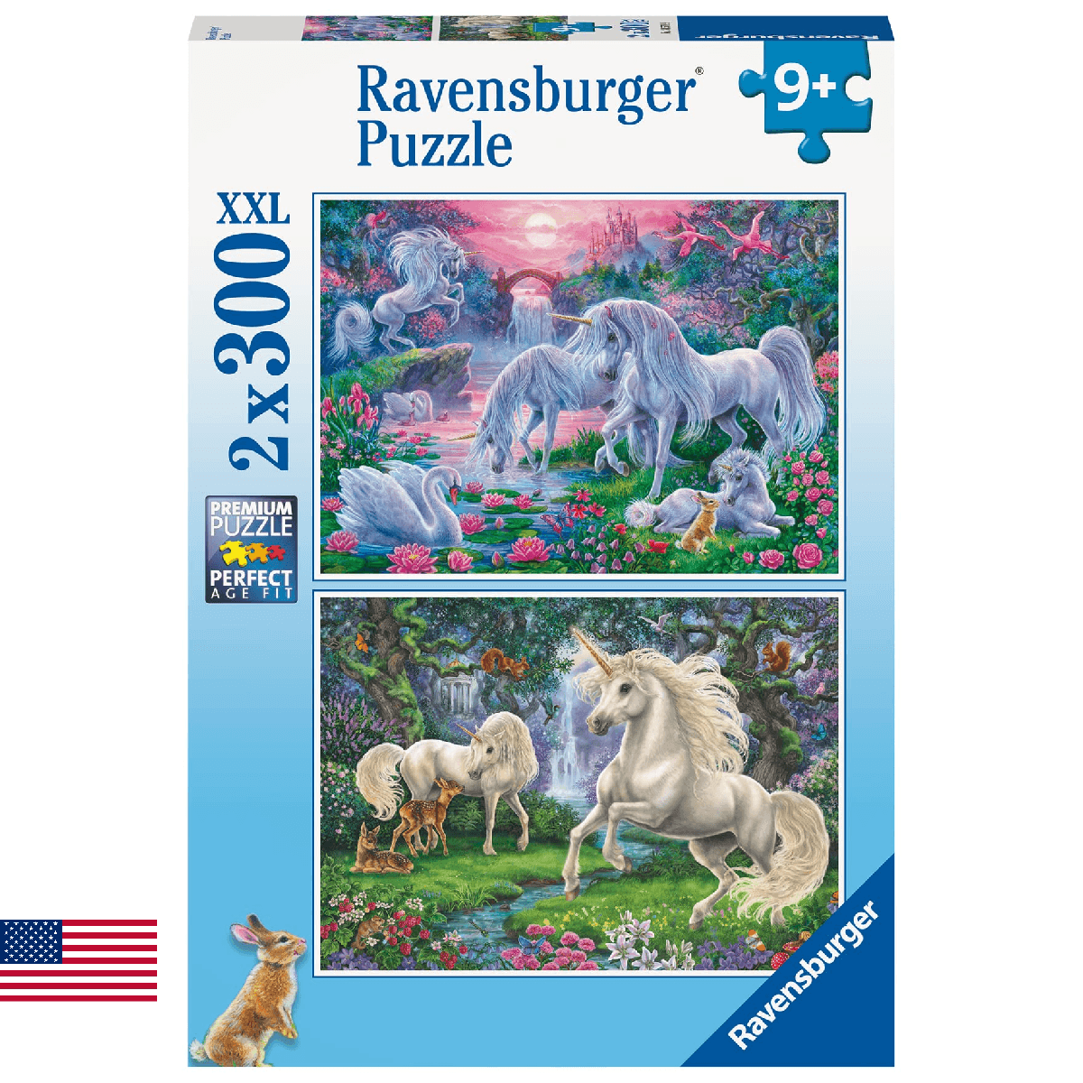 Ravensburger - Unicorns - 300 Piece Jigsaw Puzzle 2 Pack - XXL Pieces - Easy Ass - Image 1