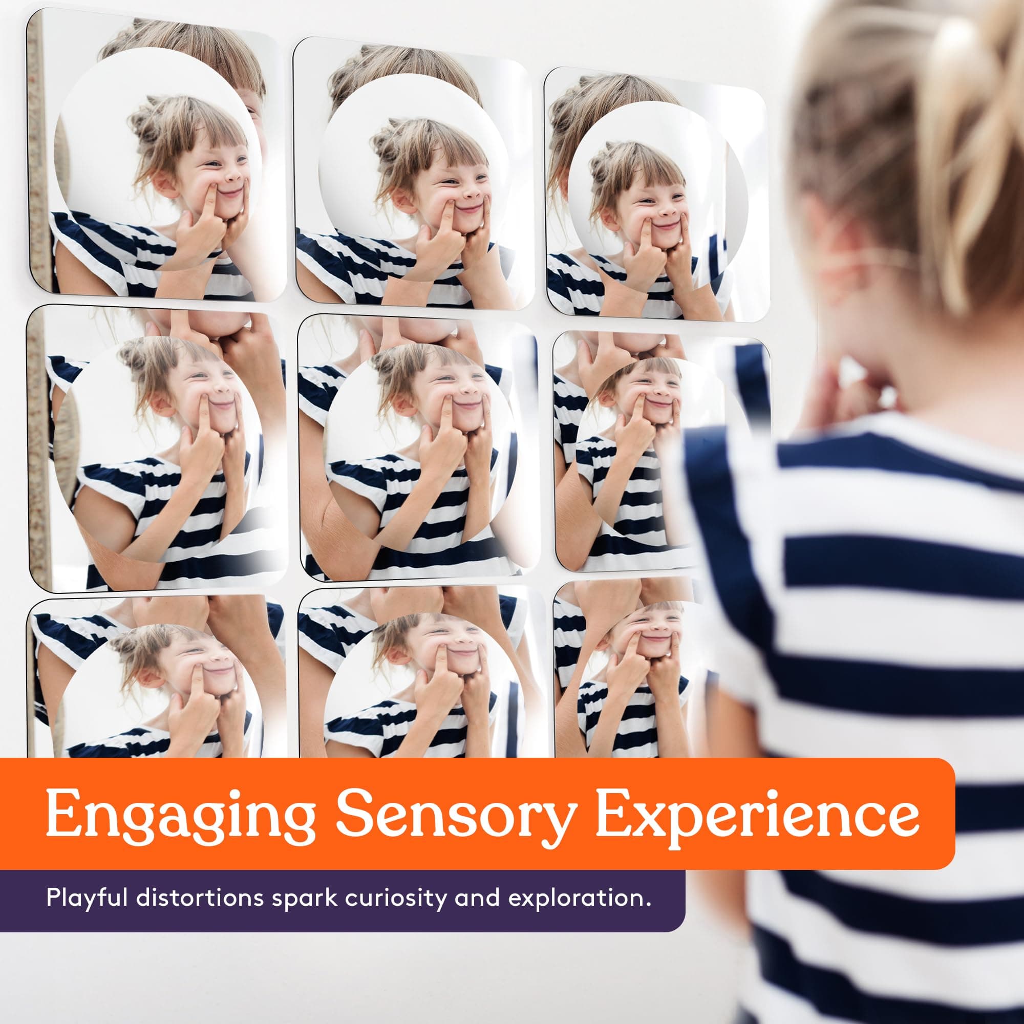 Special Supplies Sensory Bubble Wall Mirror - Interactive Acrylic Mirrors for Wa - Thumbnail 5