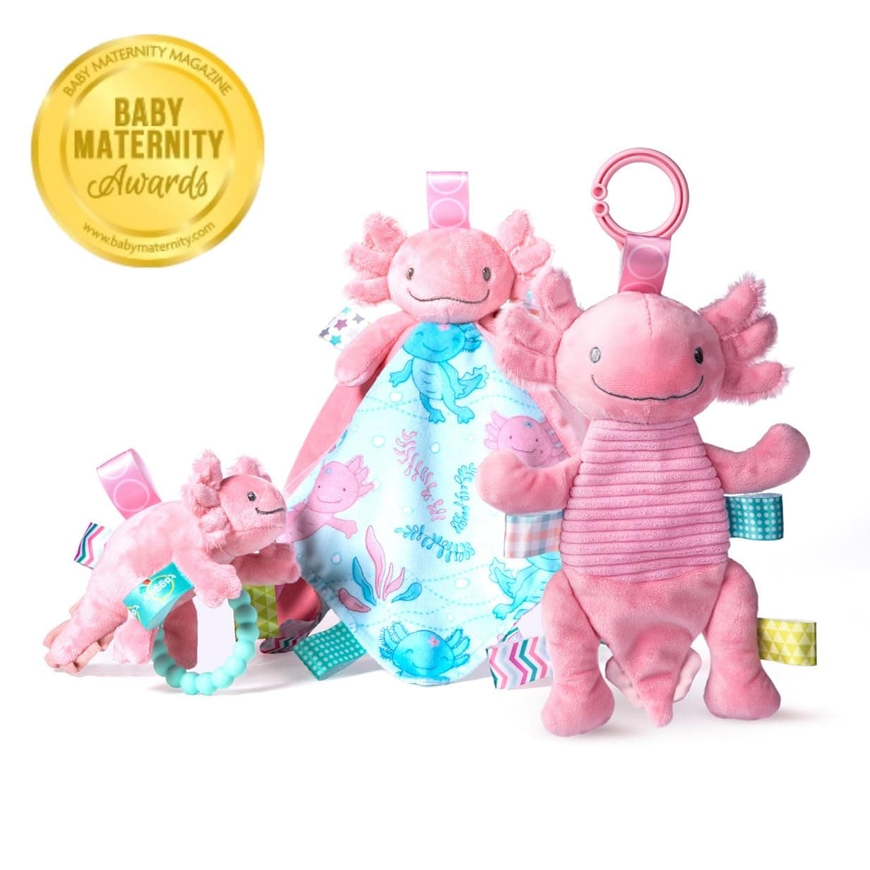 Taggies Stuffed Animal Lovey Security Blanket with Sensory Tags, 13 x 13-Inches, - Thumbnail 6