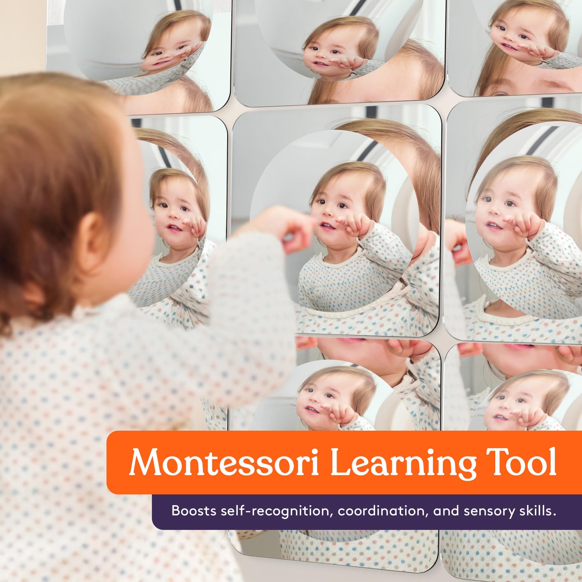 Special Supplies Sensory Bubble Wall Mirror - Interactive Acrylic Mirrors for Wa - Thumbnail 3