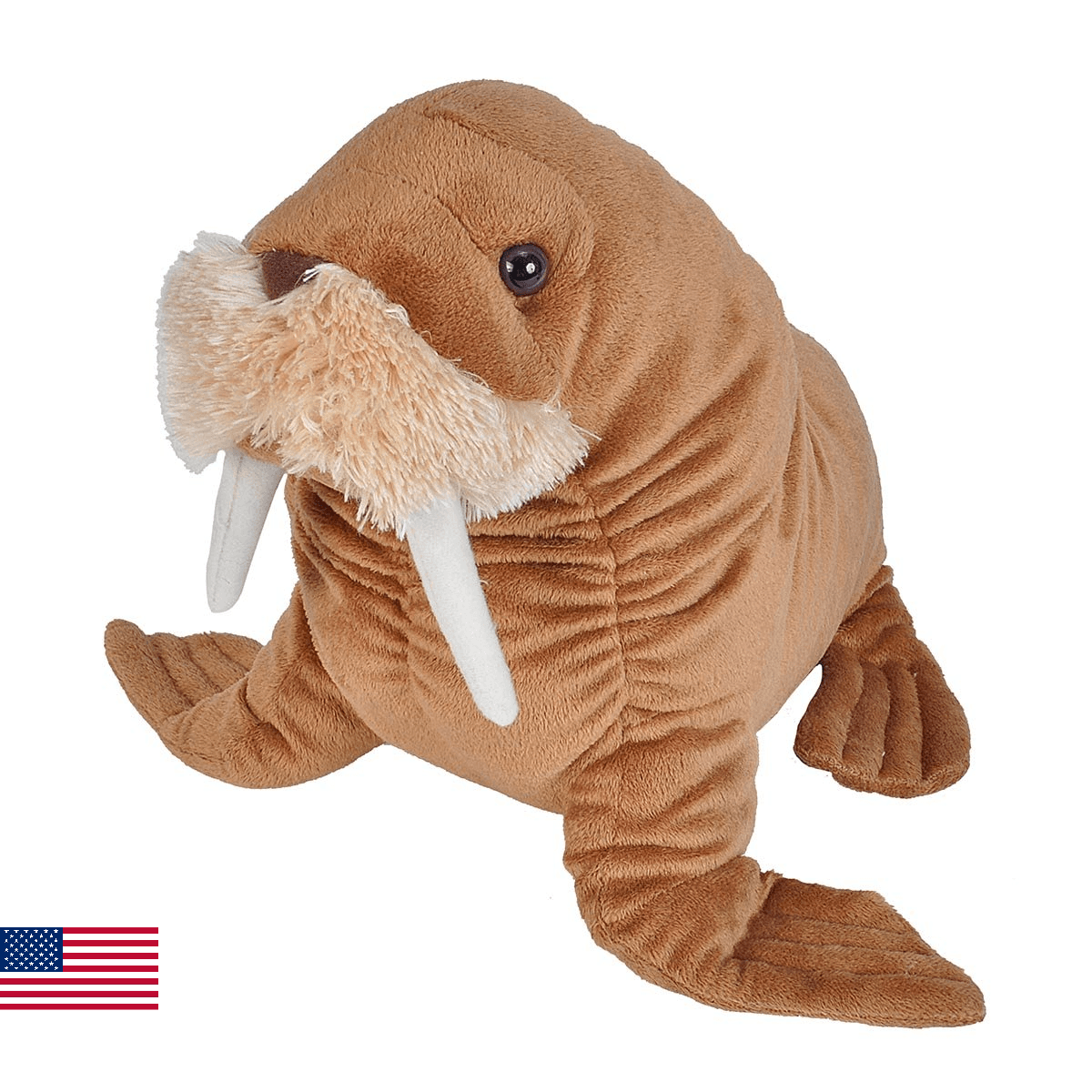 Wild Republic Walrus Plush, Stuffed Animal, Plush Toy, Gifts for Kids, Cuddlekin - Image 1