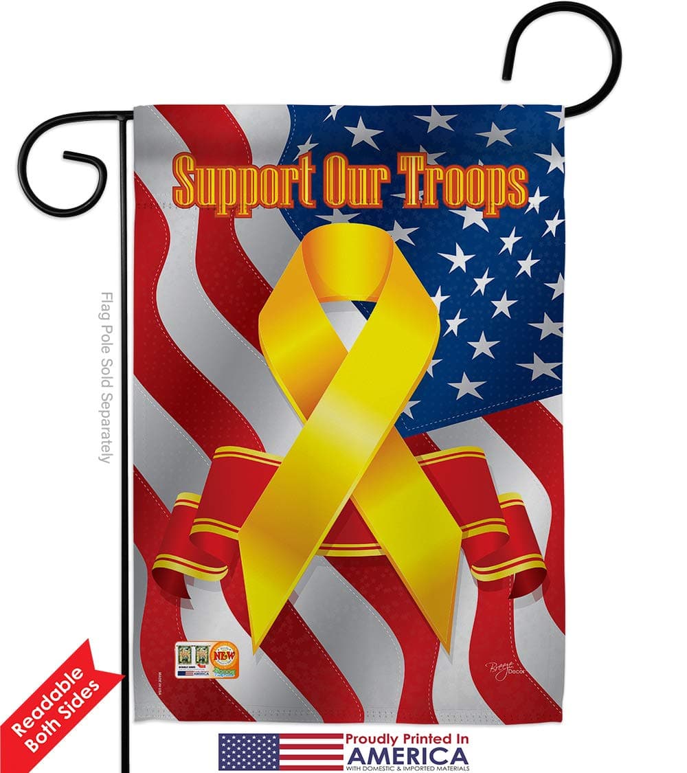 Breeze Decor GP108060-BOAF Support Our Troops Freedom Americana Military Impress - Thumbnail 5