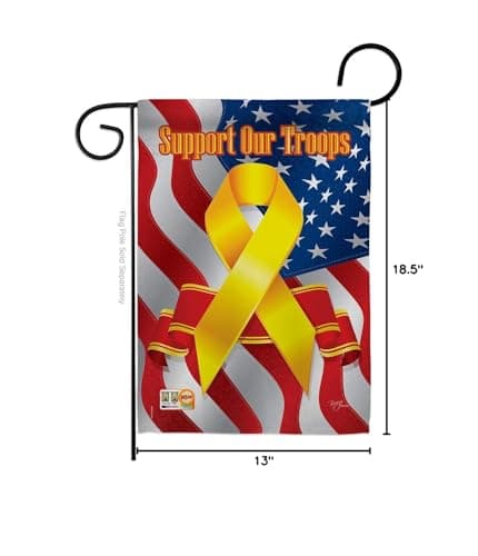 Breeze Decor GP108060-BOAF Support Our Troops Freedom Americana Military Impress - Thumbnail 6