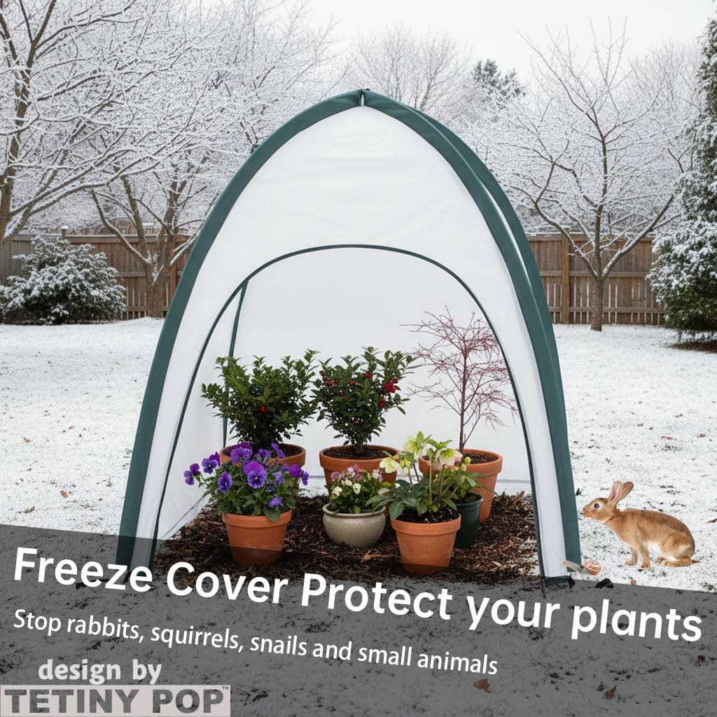 2pcs Small Garden Plant Covers Freeze Protection Snow Storm Frost Pests Non-Wove - Thumbnail 7